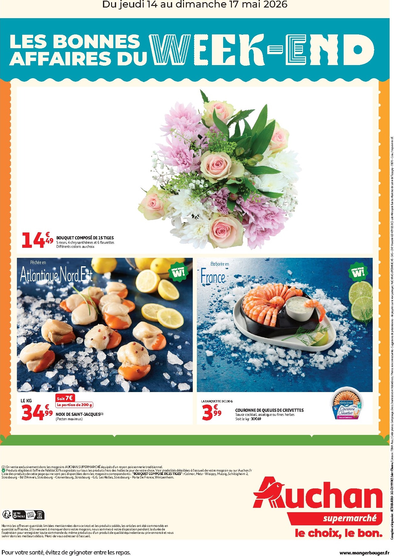 auchan - Current Auchan Supermarché - Les bons plans du week-end leaflet valid from de jeudi 14/05/2026 to du dimanche 17/05/2026 - page: 2
