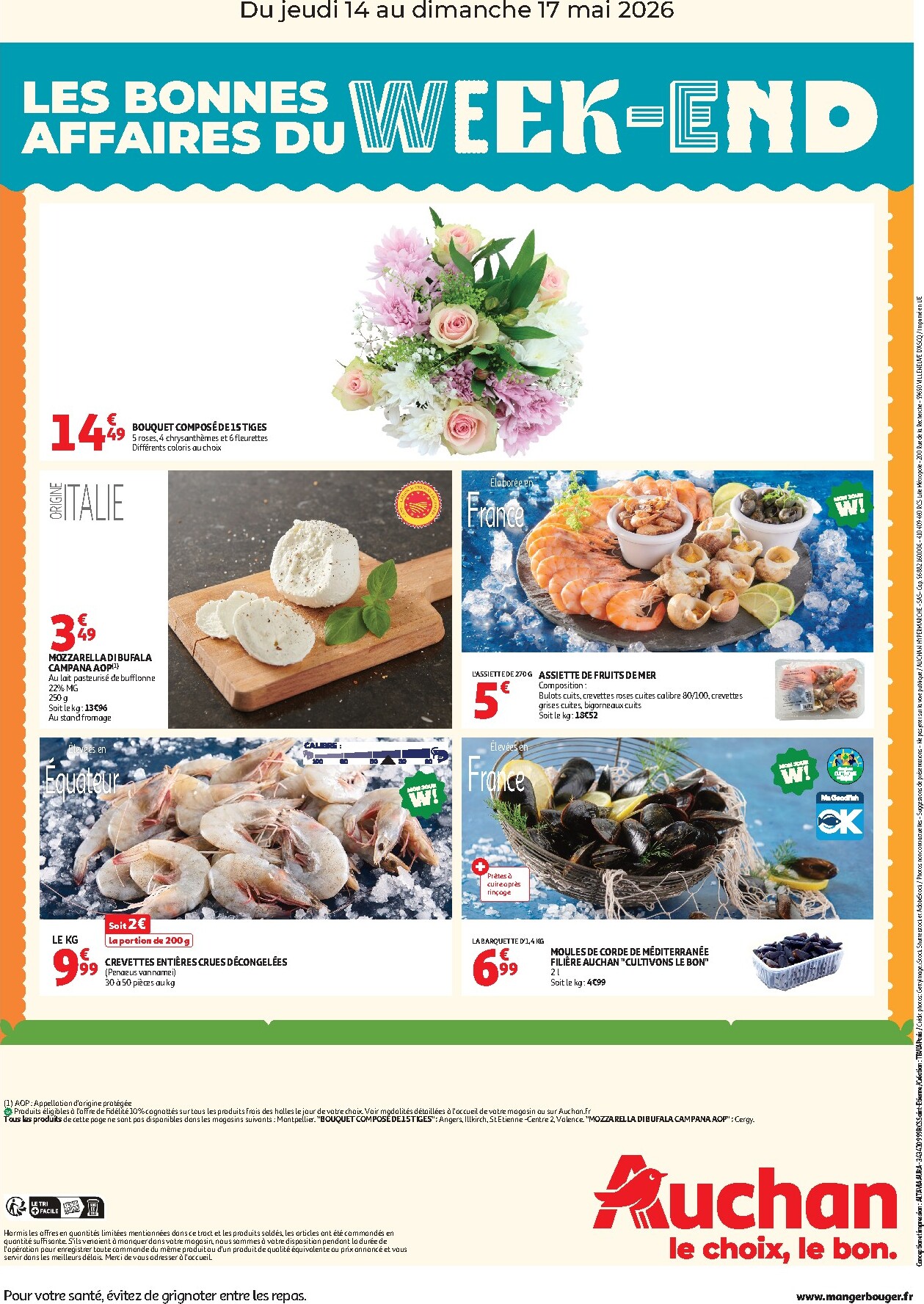 auchan - Current Auchan - Les bons plans du week-end leaflet valid from de jeudi 14/05/2026 to du dimanche 17/05/2026 - page: 2