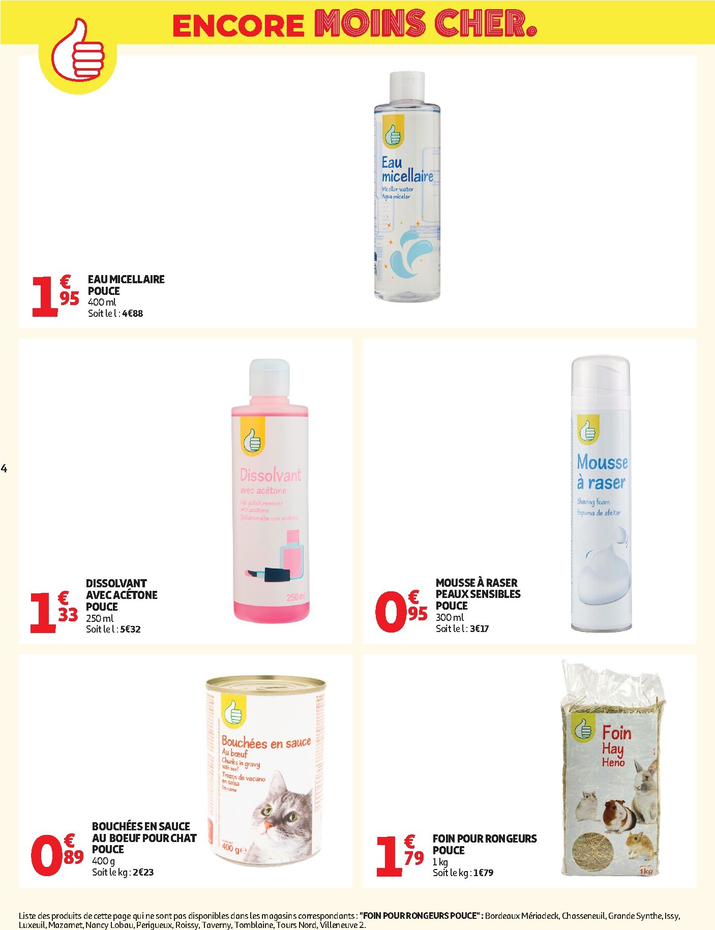 auchan - Flyer Auchan - Petits prix marque Pouce pour la semaine prochaine du du mardi 19/05/2026 au du dimanche 31/05/2026 - page: 4