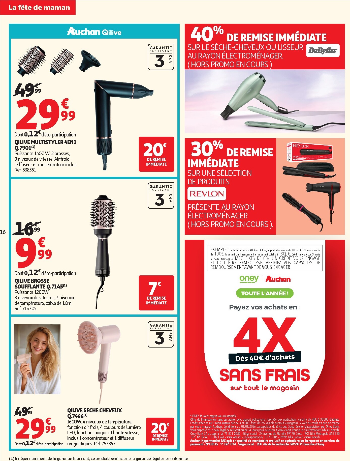 auchan - Current Auchan - Fête des mères leaflet valid from du mardi 19/05/2026 to du dimanche 31/05/2026 - page: 16