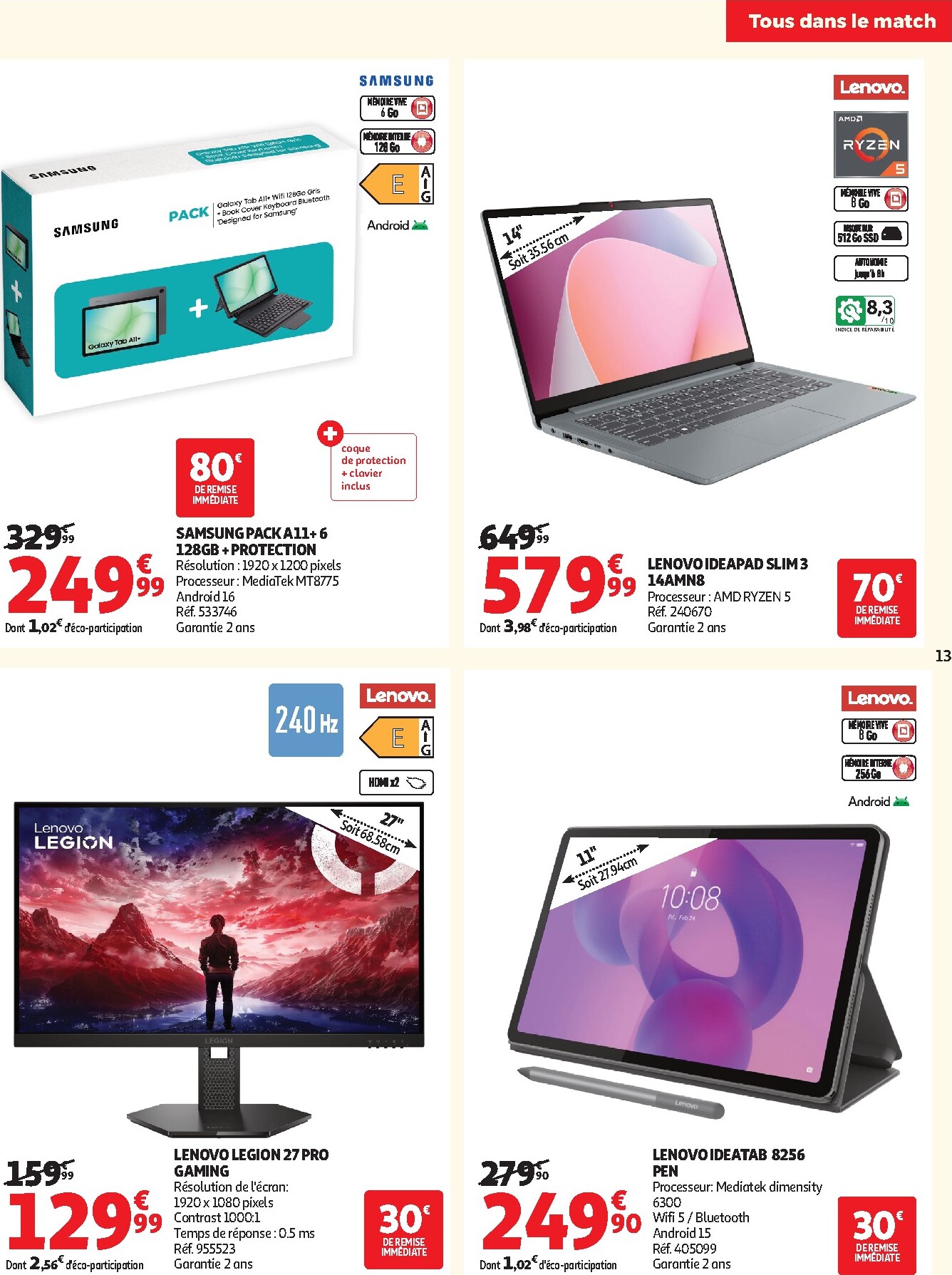 auchan - Current Auchan - Téléviseurs & high-tech leaflet valid from du mardi 26/05/2026 to du dimanche 14/06/2026 - page: 13