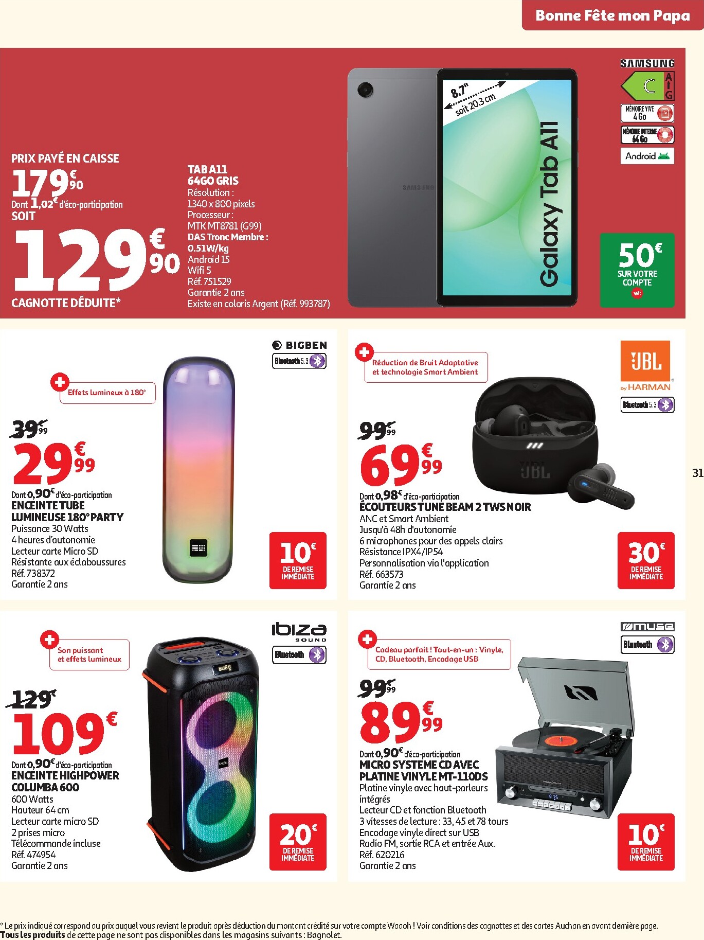 auchan - Flyer Auchan pour la semaine prochaine du du mardi 09/06/2026 au du dimanche 21/06/2026 - page: 35