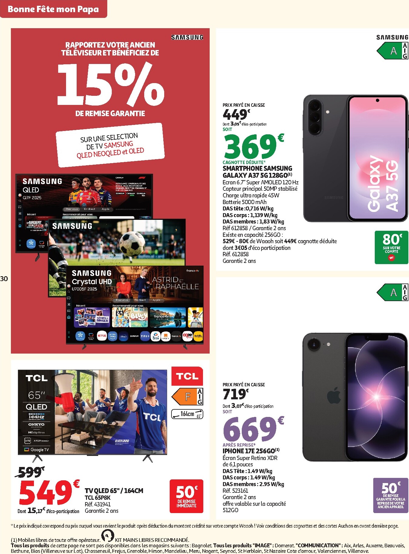 auchan - Flyer Auchan pour la semaine prochaine du du mardi 09/06/2026 au du dimanche 21/06/2026 - page: 34