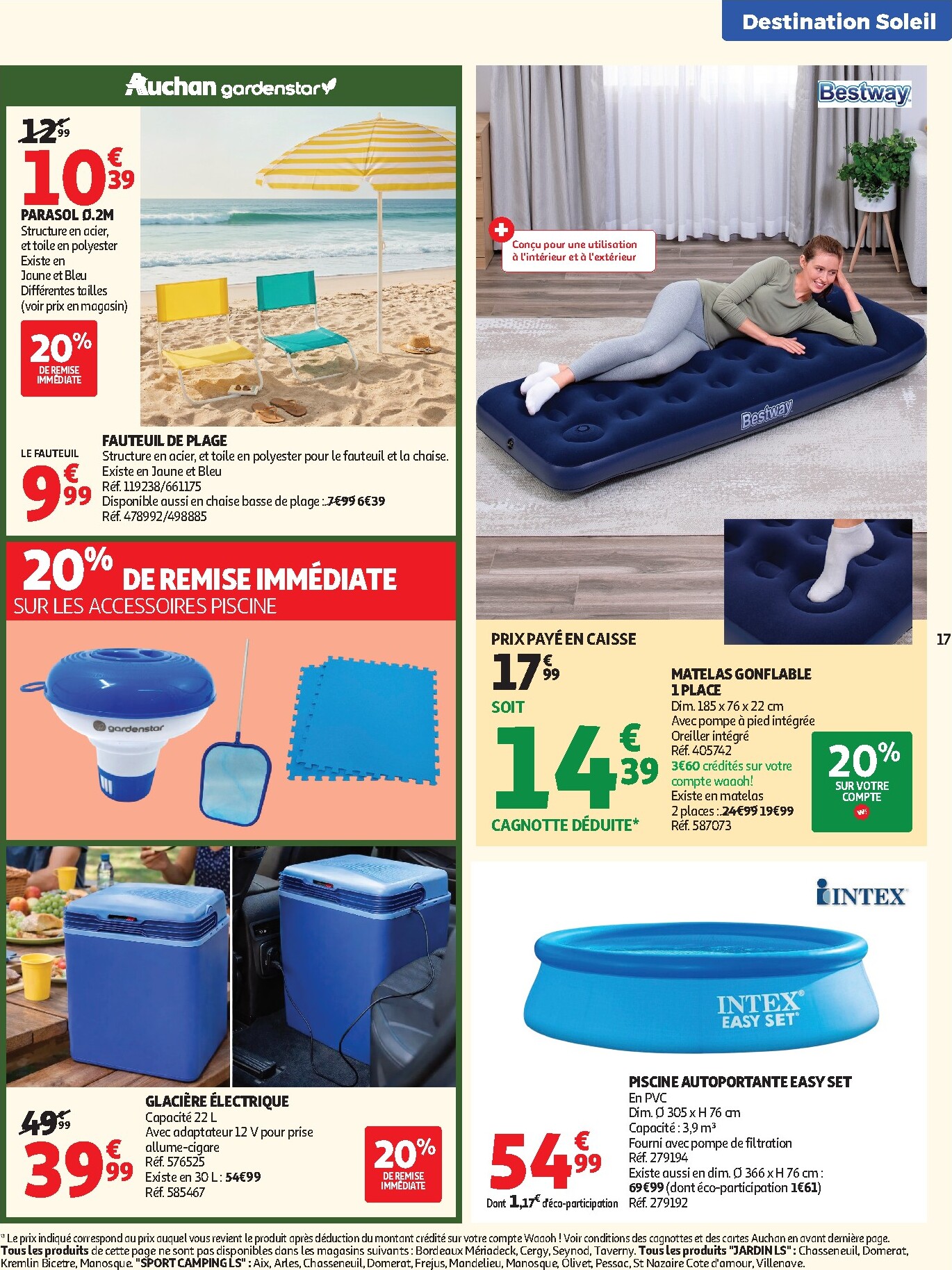auchan - Current Auchan - Valises et vacances leaflet valid from du mardi 16/06/2026 to du dimanche 28/06/2026 - page: 17