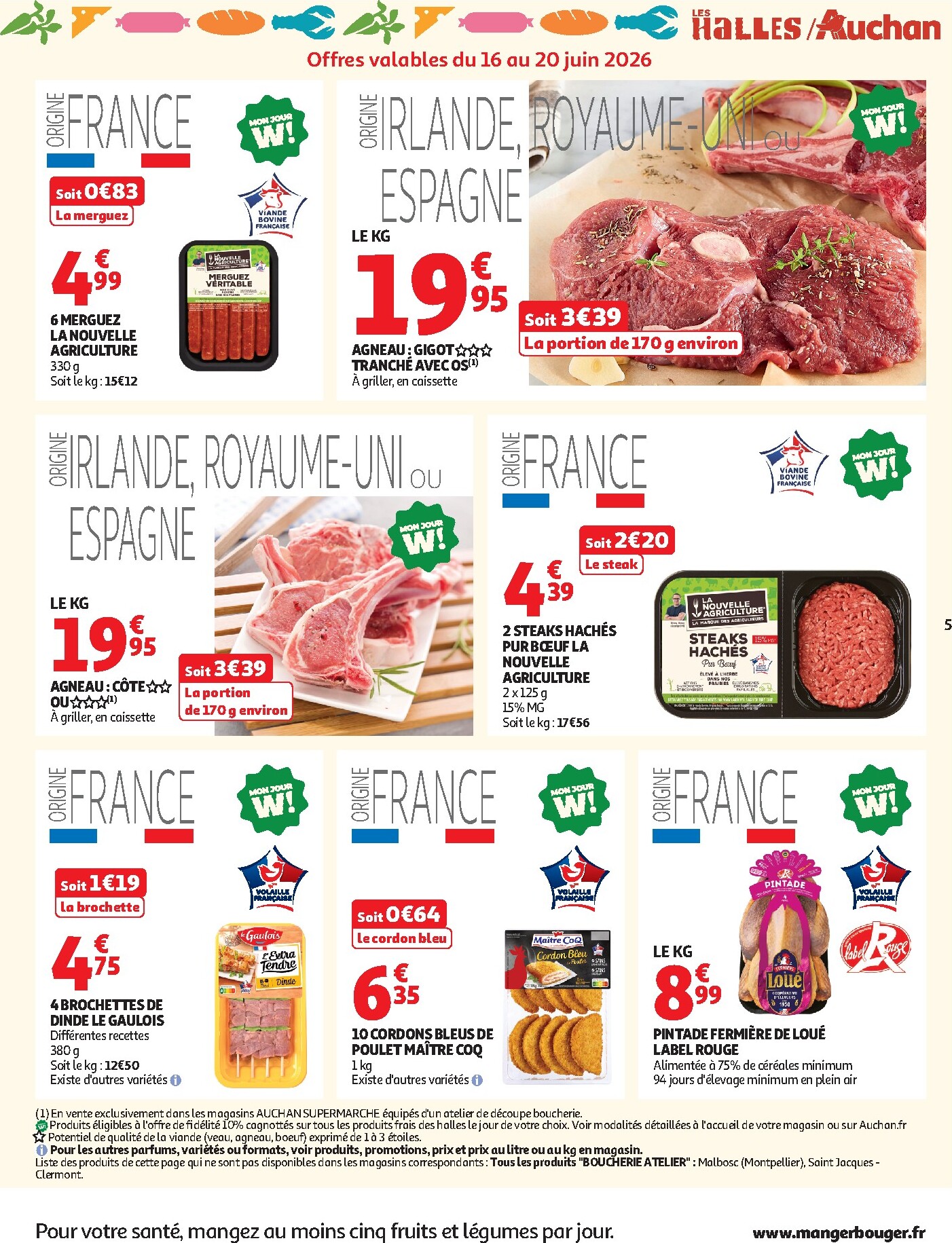 auchan - Current Auchan Supermarché - Beauté, Halles, supers leaflet valid from du mardi 16/06/2026 to du samedi 27/06/2026 - page: 5