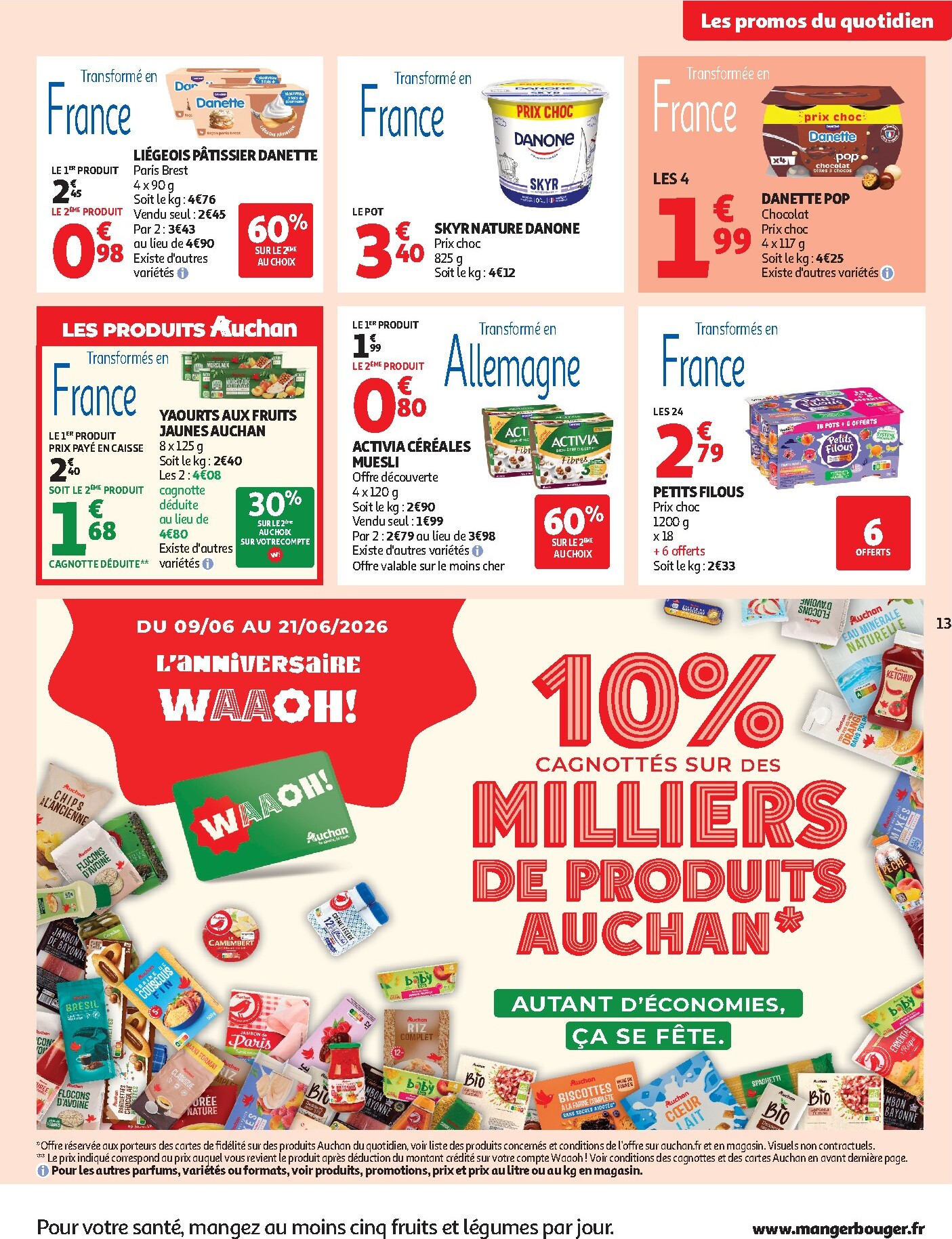 auchan - Current Auchan Supermarché - Beauté, Halles, supers leaflet valid from du mardi 16/06/2026 to du samedi 27/06/2026 - page: 13