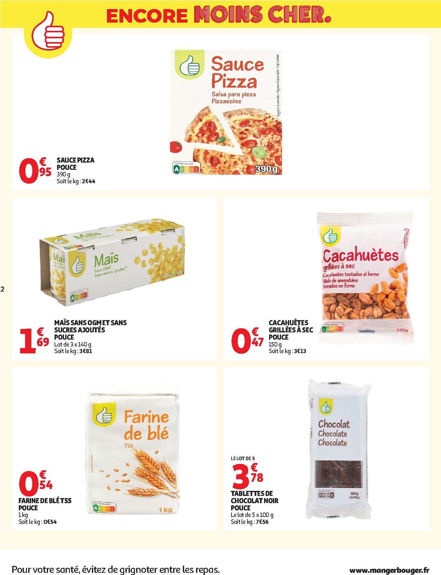 auchan - Current Auchan - Petits prix marque Pouce leaflet valid from du mardi 16/06/2026 to du dimanche 28/06/2026 - page: 2