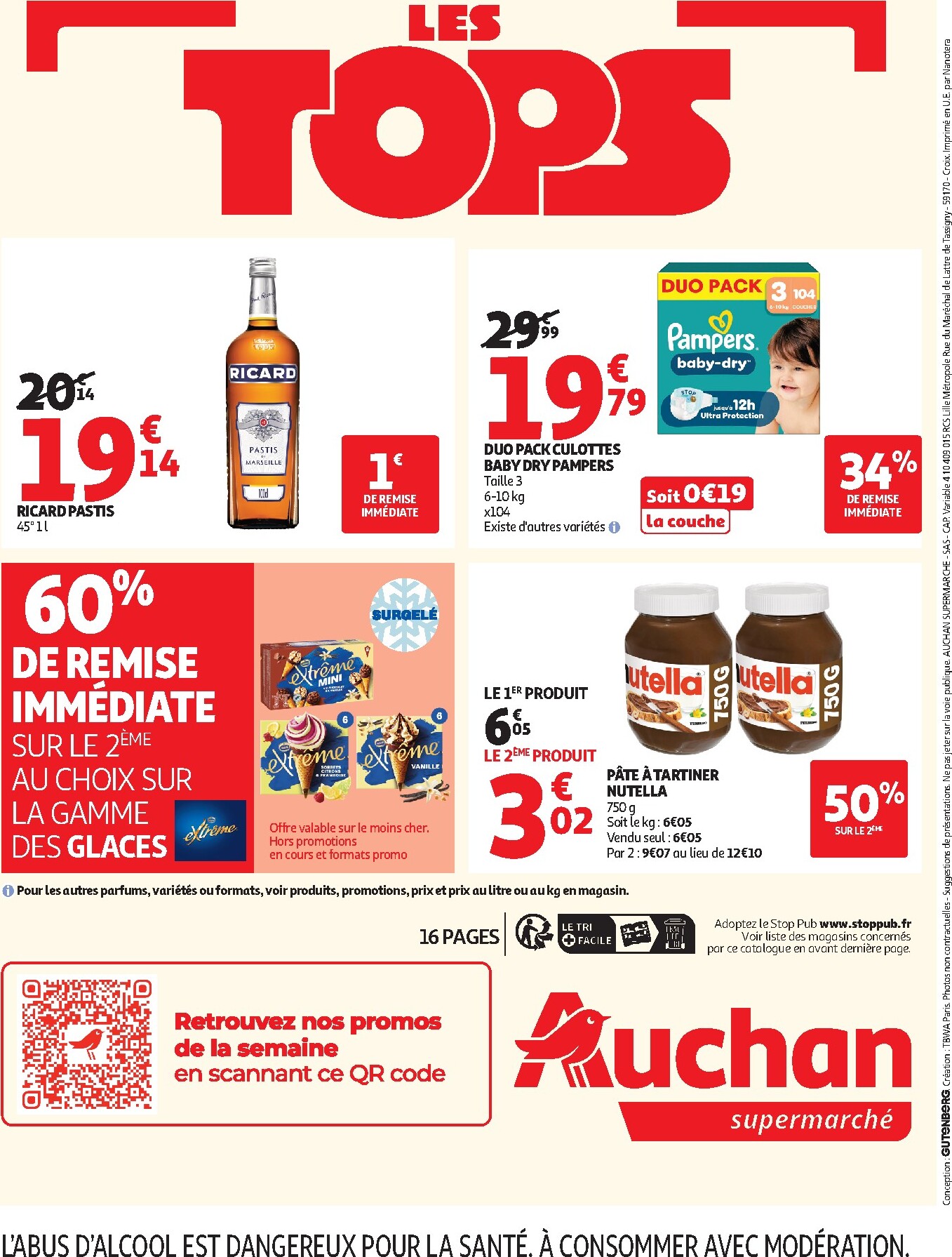 auchan - Flyer Auchan Supermarché - Tops promos supers pour la semaine prochaine du du mardi 23/06/2026 au du samedi 27/06/2026 - page: 16