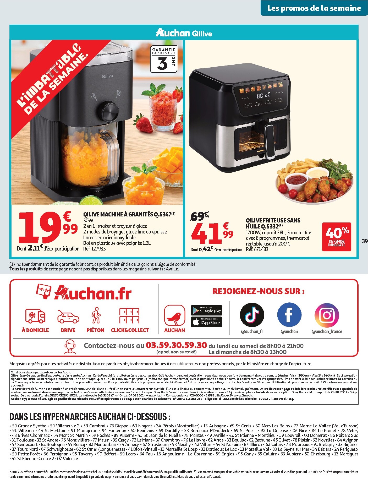 auchan - Flyer Auchan pour la semaine prochaine du du mardi 23/06/2026 au du dimanche 05/07/2026 - page: 39