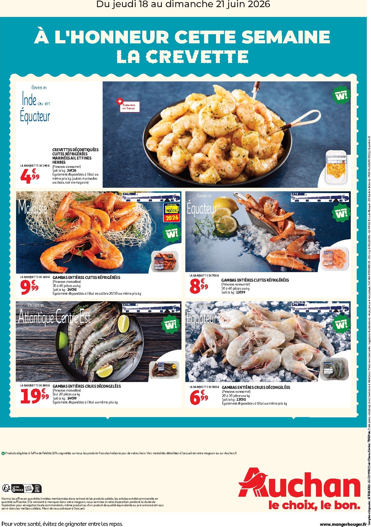 auchan - Current Auchan - À l'honneur cette semaine leaflet valid from de jeudi 18/06/2026 to du dimanche 21/06/2026 - page: 2