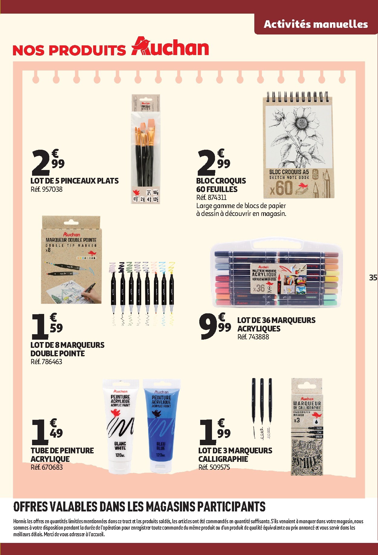 auchan - Flyer Auchan - Cartables, rentrée pour la semaine prochaine du du mardi 30/06/2026 au du dimanche 30/08/2026 - page: 35