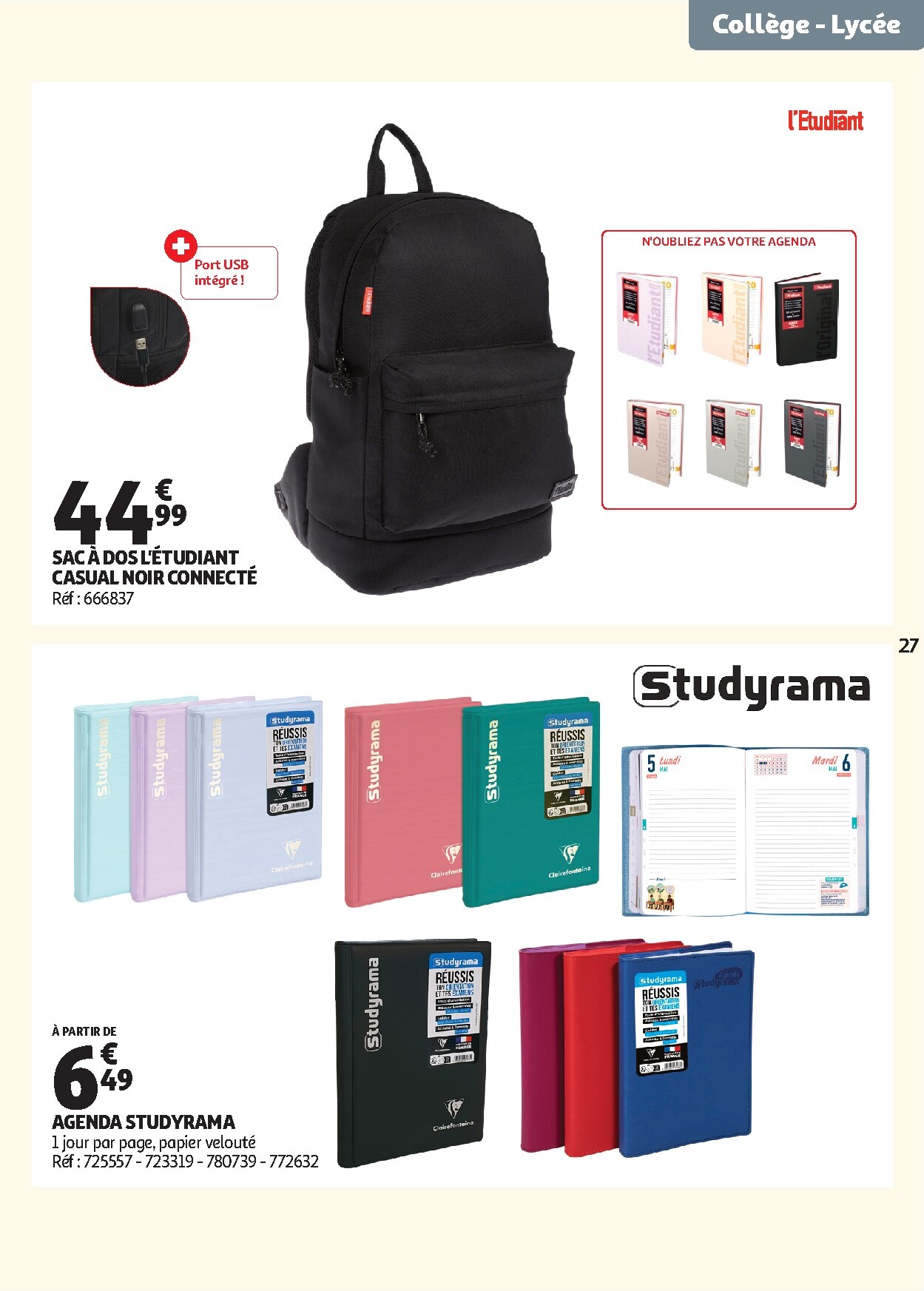 auchan - Flyer Auchan - Cartables, rentrée pour la semaine prochaine du du mardi 30/06/2026 au du dimanche 30/08/2026 - page: 27