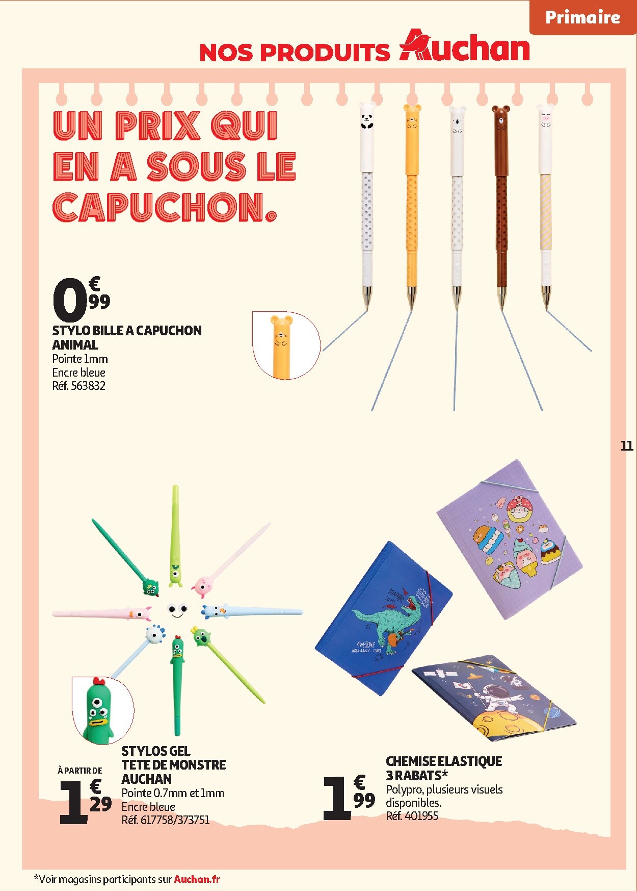 auchan - Flyer Auchan - Cartables, rentrée pour la semaine prochaine du du mardi 30/06/2026 au du dimanche 30/08/2026 - page: 11