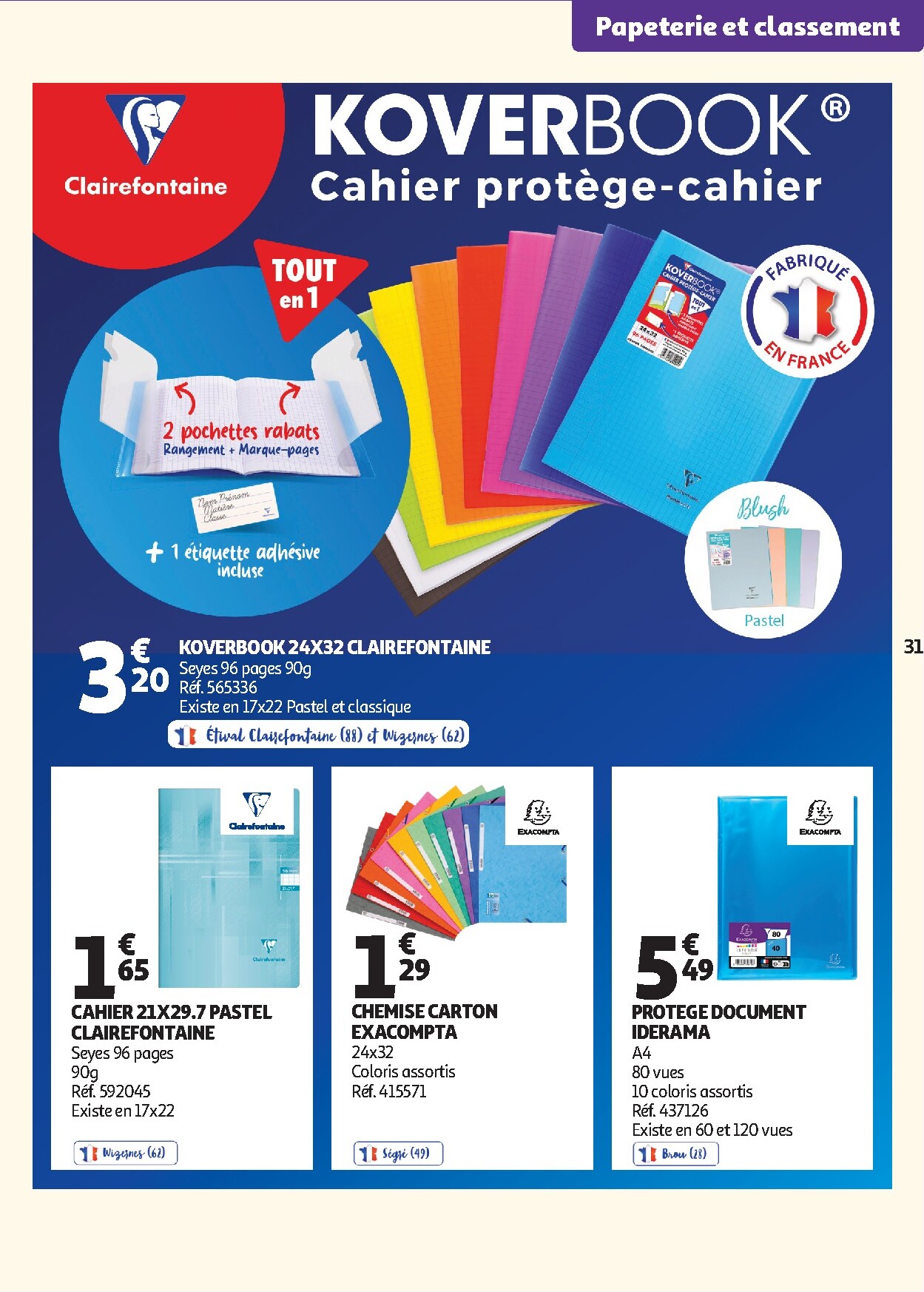 auchan - Flyer Auchan - Cartables, rentrée pour la semaine prochaine du du mardi 30/06/2026 au du dimanche 30/08/2026 - page: 31