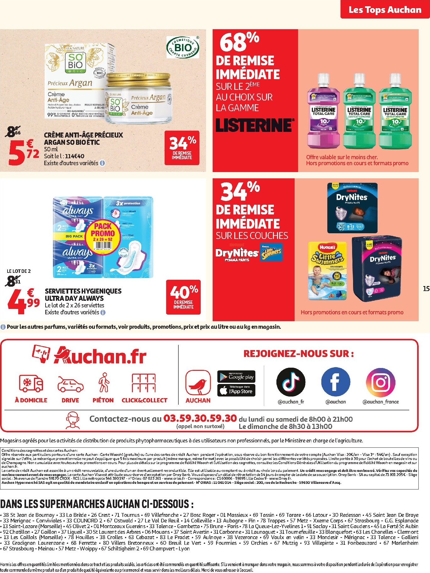 auchan - Flyer Auchan - Tops, Halles supers - Supermarché pour la semaine prochaine du du mardi 07/07/2026 au du samedi 11/07/2026 - page: 15