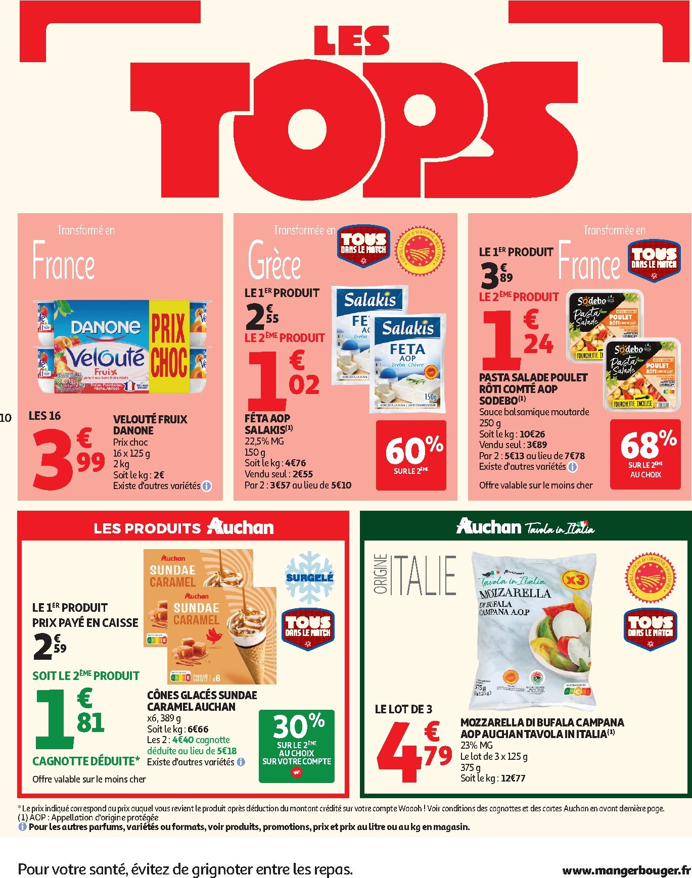 auchan - Flyer Auchan - Tops, Halles supers - Supermarché pour la semaine prochaine du du mardi 07/07/2026 au du samedi 11/07/2026 - page: 10