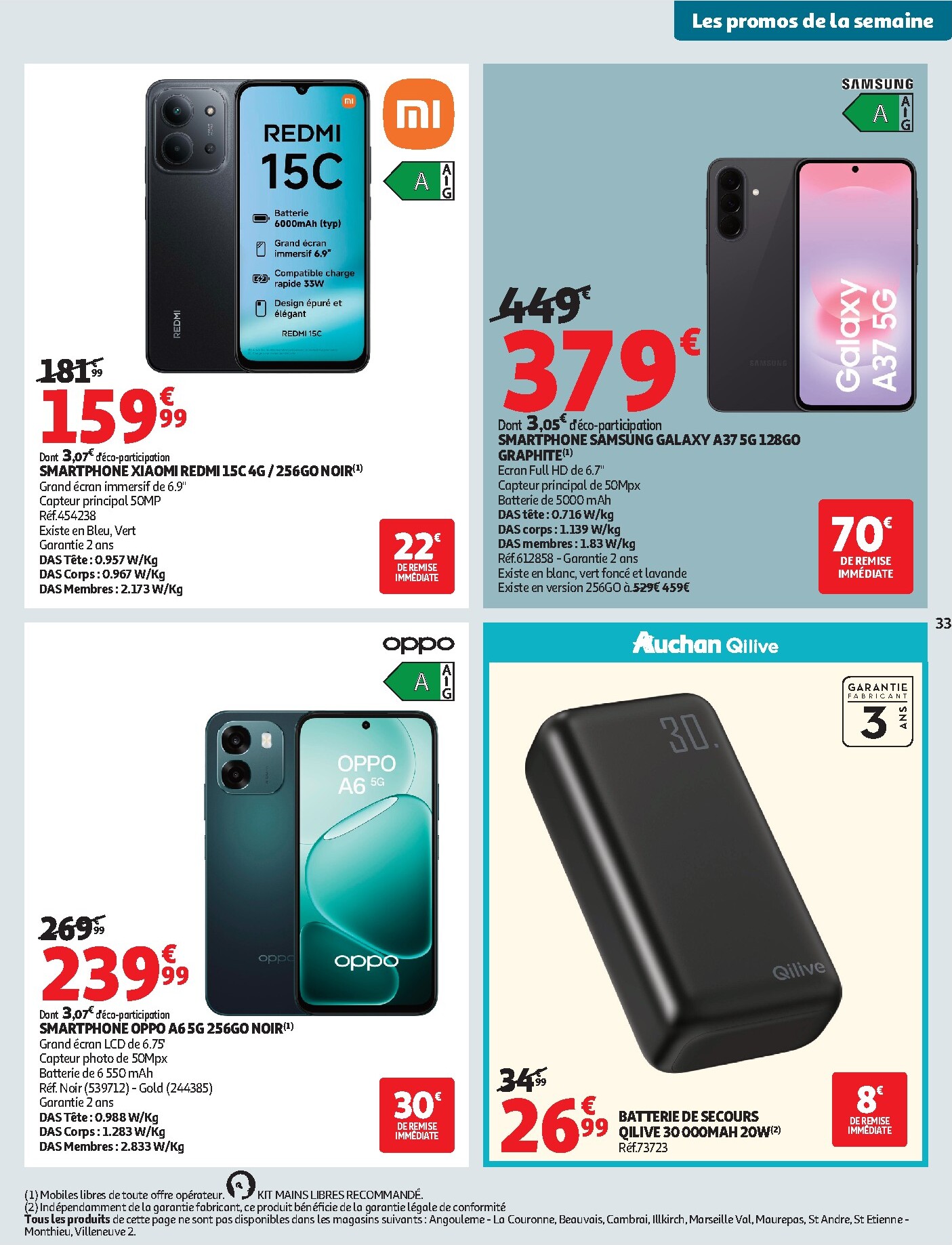 auchan - Flyer Auchan - Tops, Halles hypers - Hypermarché pour la semaine prochaine du du mardi 07/07/2026 au du dimanche 19/07/2026 - page: 33