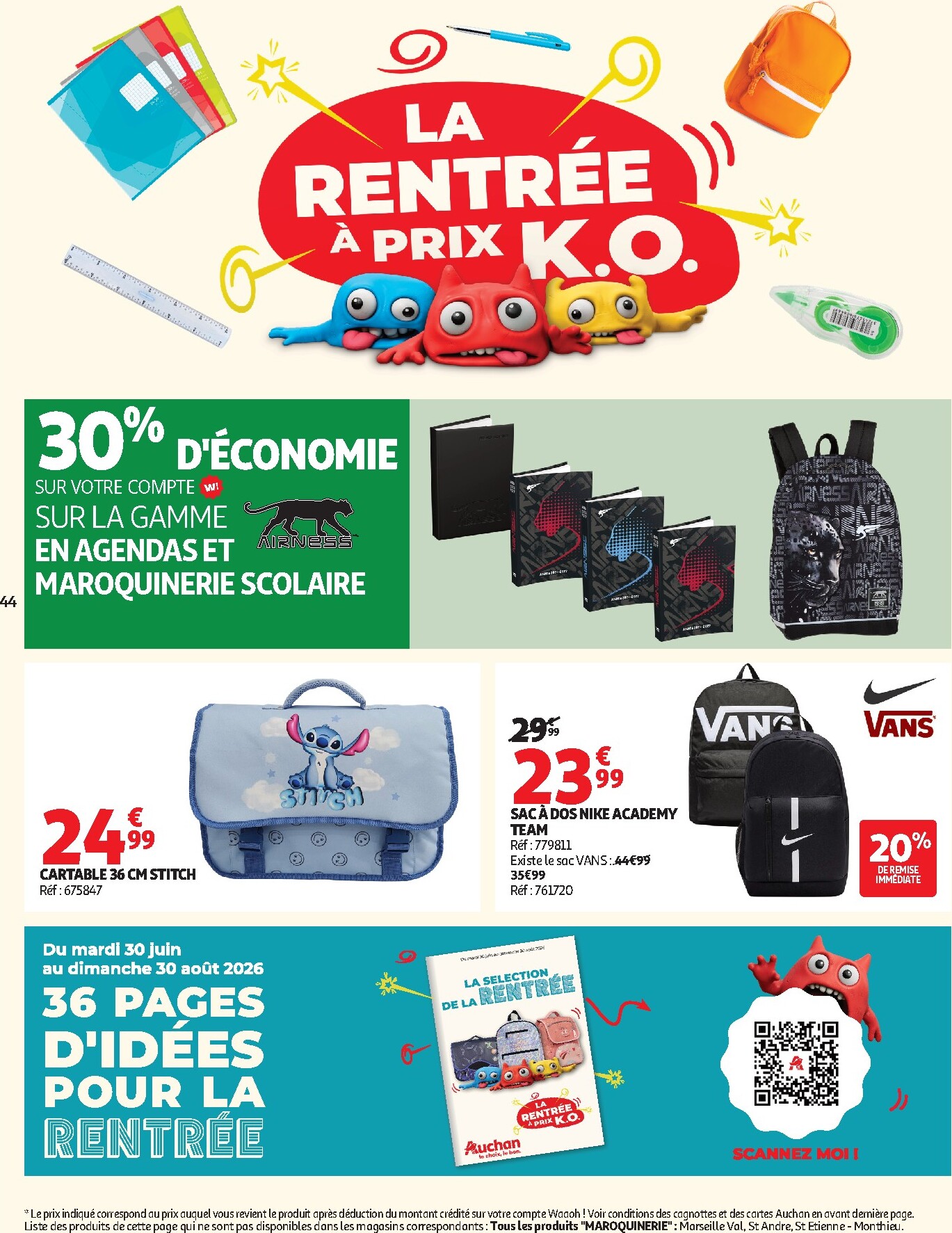 auchan - Flyer Auchan - Tops, Halles hypers - Hypermarché pour la semaine prochaine du du mardi 07/07/2026 au du dimanche 19/07/2026 - page: 44