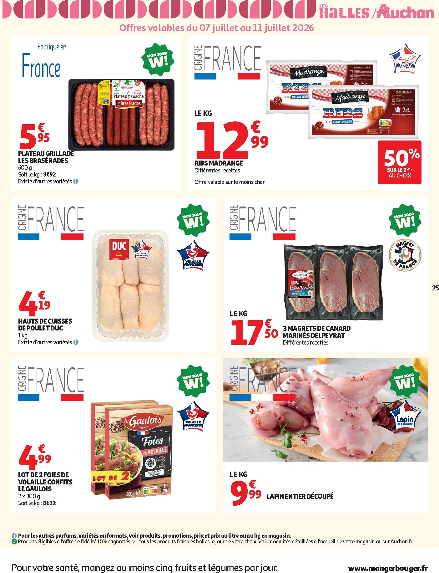 auchan - Flyer Auchan - Tops, Halles hypers - Hypermarché pour la semaine prochaine du du mardi 07/07/2026 au du dimanche 19/07/2026 - page: 25