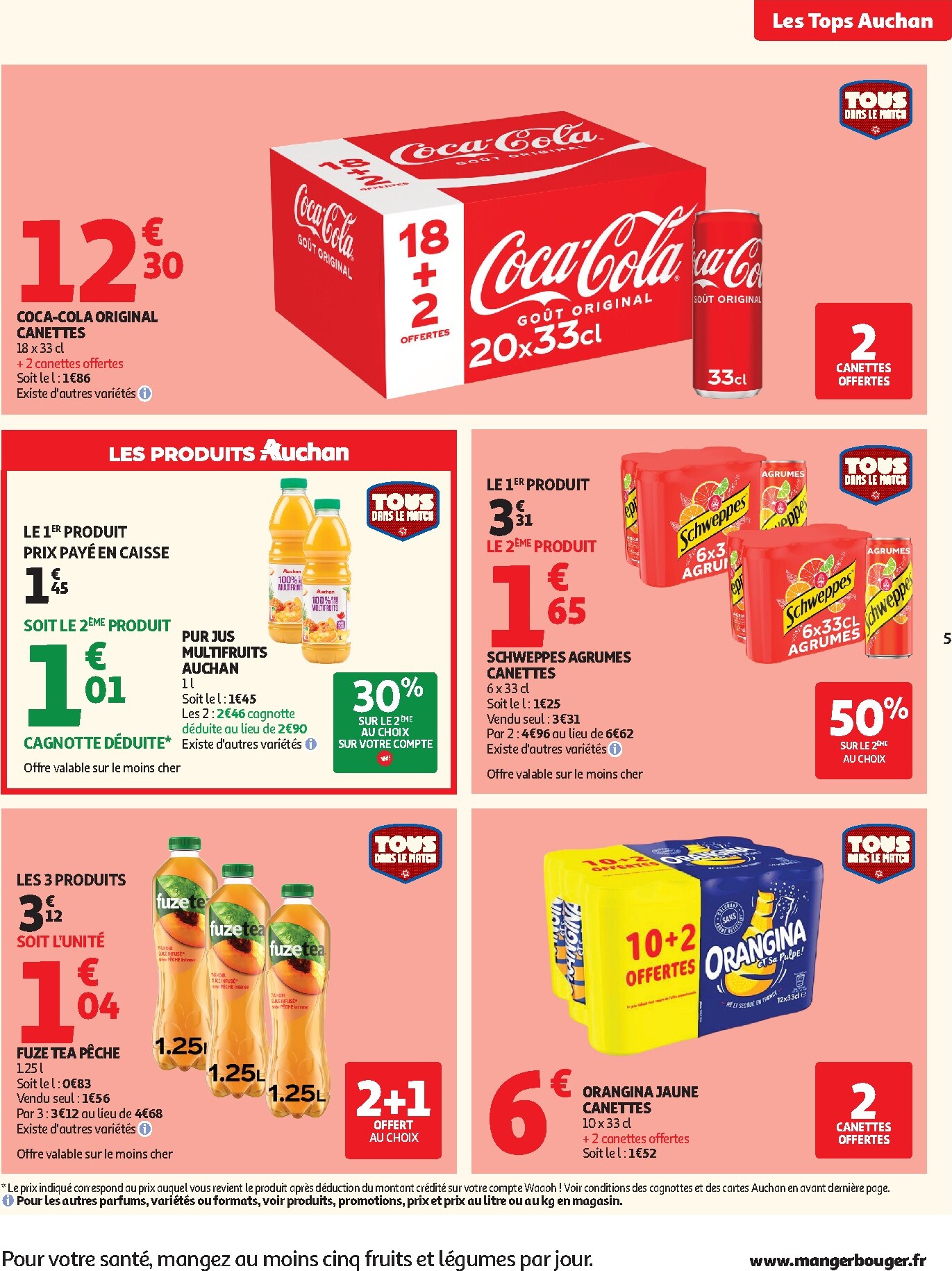 auchan - Flyer Auchan - Tops, Halles hypers - Hypermarché pour la semaine prochaine du du mardi 07/07/2026 au du dimanche 19/07/2026 - page: 5
