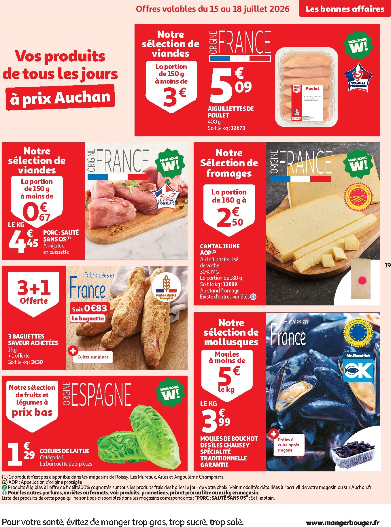 auchan - Prospectus Auchan - Petit déj, goûter hypers valide du du mercredi 15/07/2026 au du dimanche 26/07/2026 - page: 19