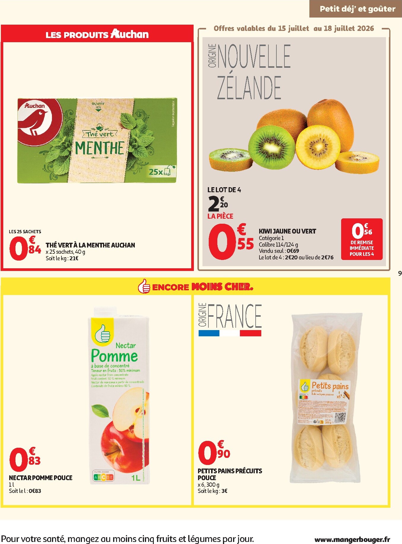 auchan - Prospectus Auchan - Petit déj, goûter hypers valide du du mercredi 15/07/2026 au du dimanche 26/07/2026 - page: 9