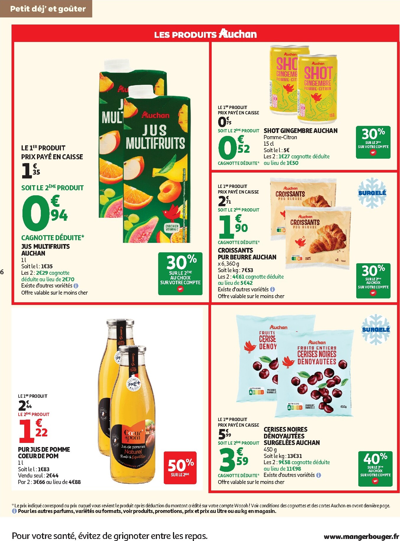 auchan - Prospectus Auchan - Petit déj, goûter hypers valide du du mercredi 15/07/2026 au du dimanche 26/07/2026 - page: 6