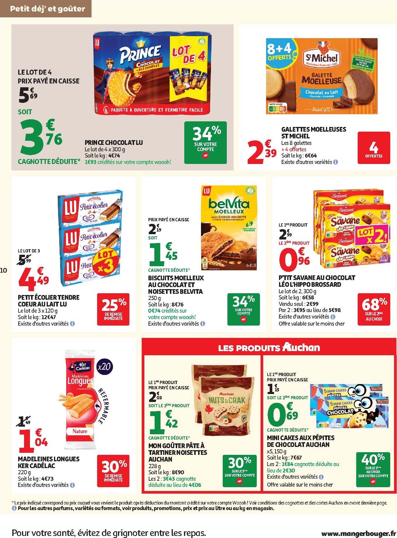 auchan - Prospectus Auchan - Petit déj, goûter hypers valide du du mercredi 15/07/2026 au du dimanche 26/07/2026 - page: 10