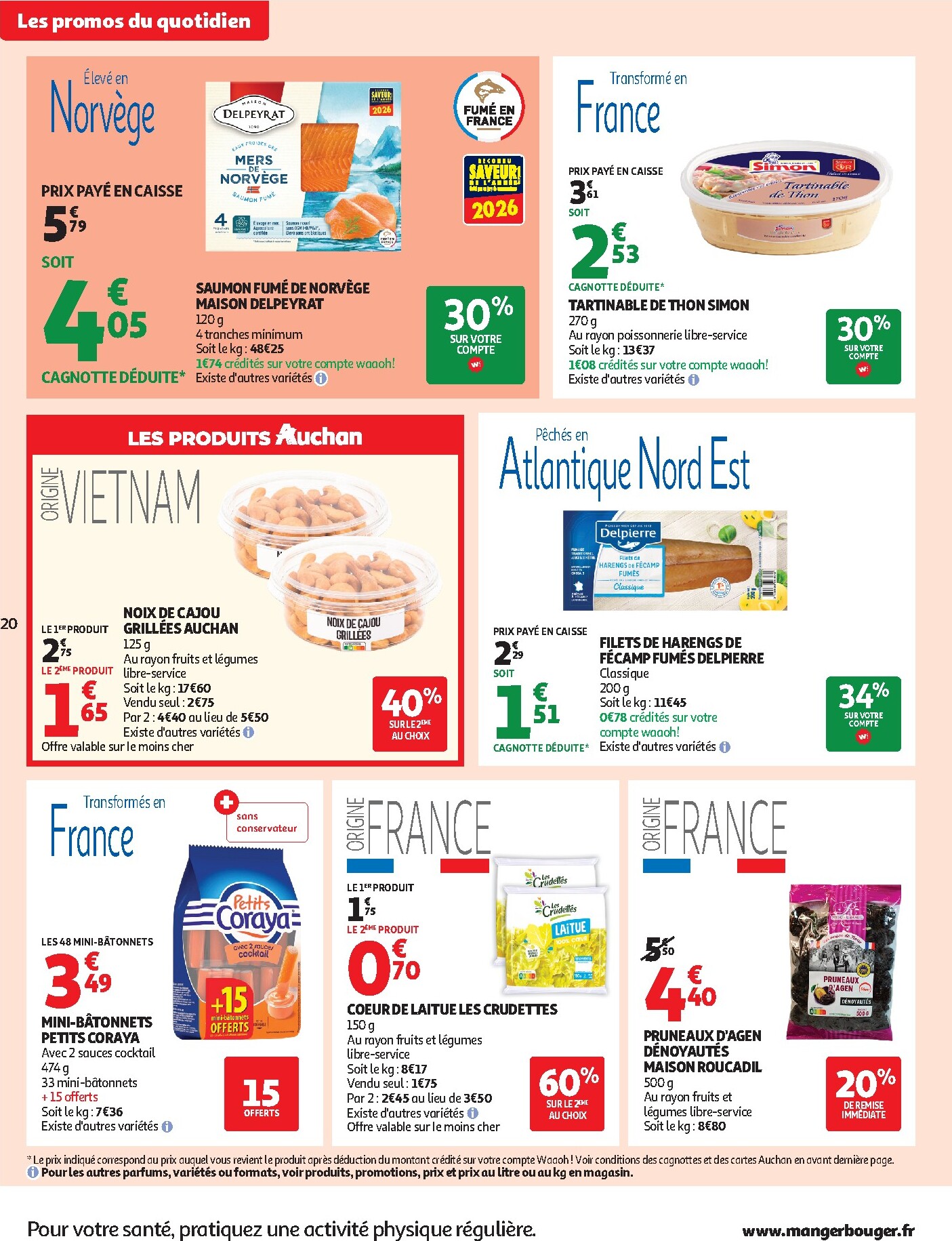 auchan - Prospectus Auchan - Petit déj, goûter hypers valide du du mercredi 15/07/2026 au du dimanche 26/07/2026 - page: 20
