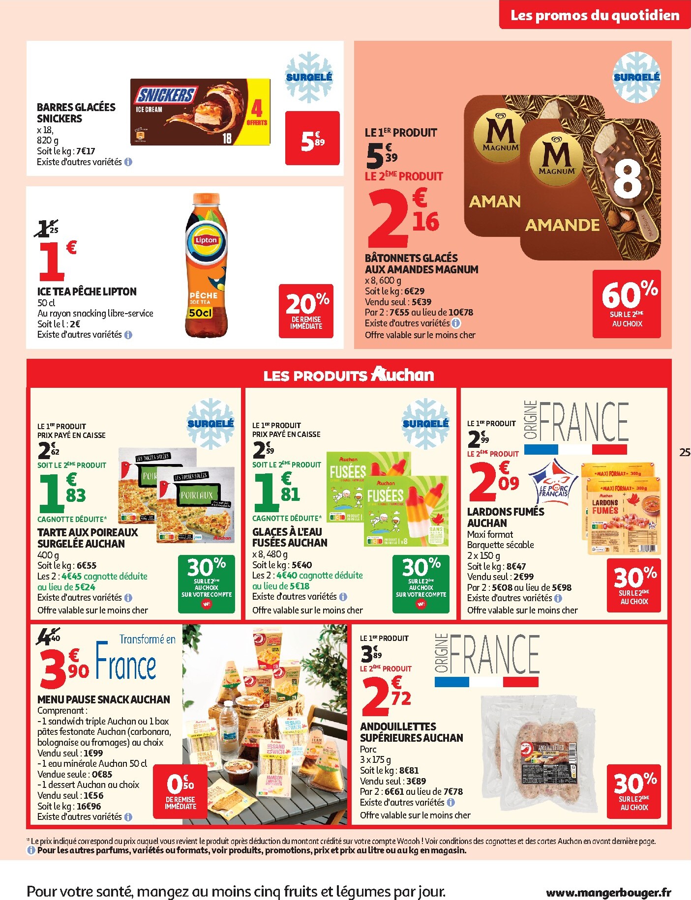auchan - Prospectus Auchan - Petit déj, goûter hypers valide du du mercredi 15/07/2026 au du dimanche 26/07/2026 - page: 25