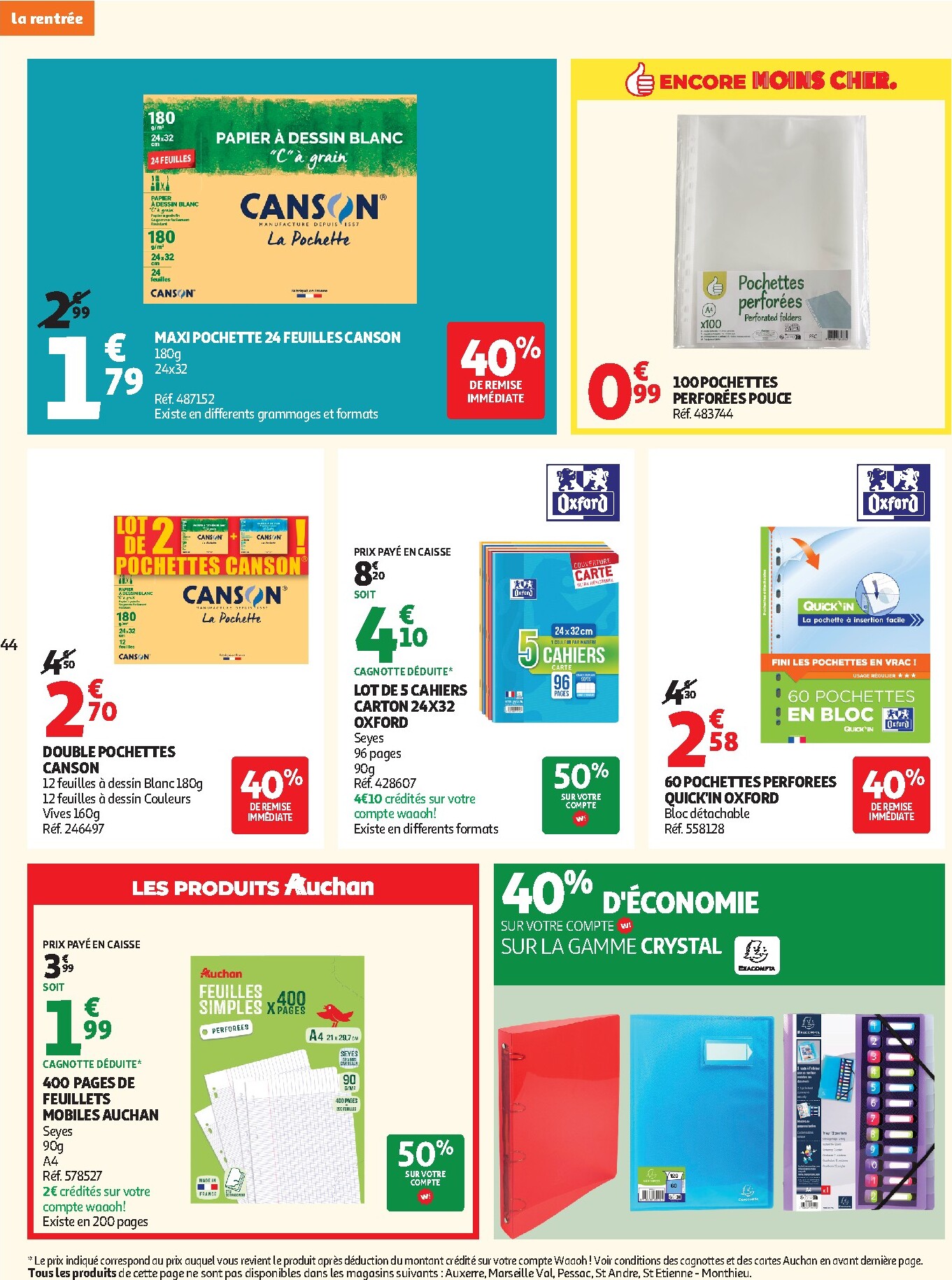 auchan - Prospectus Auchan - Petit déj, goûter hypers valide du du mercredi 15/07/2026 au du dimanche 26/07/2026 - page: 46