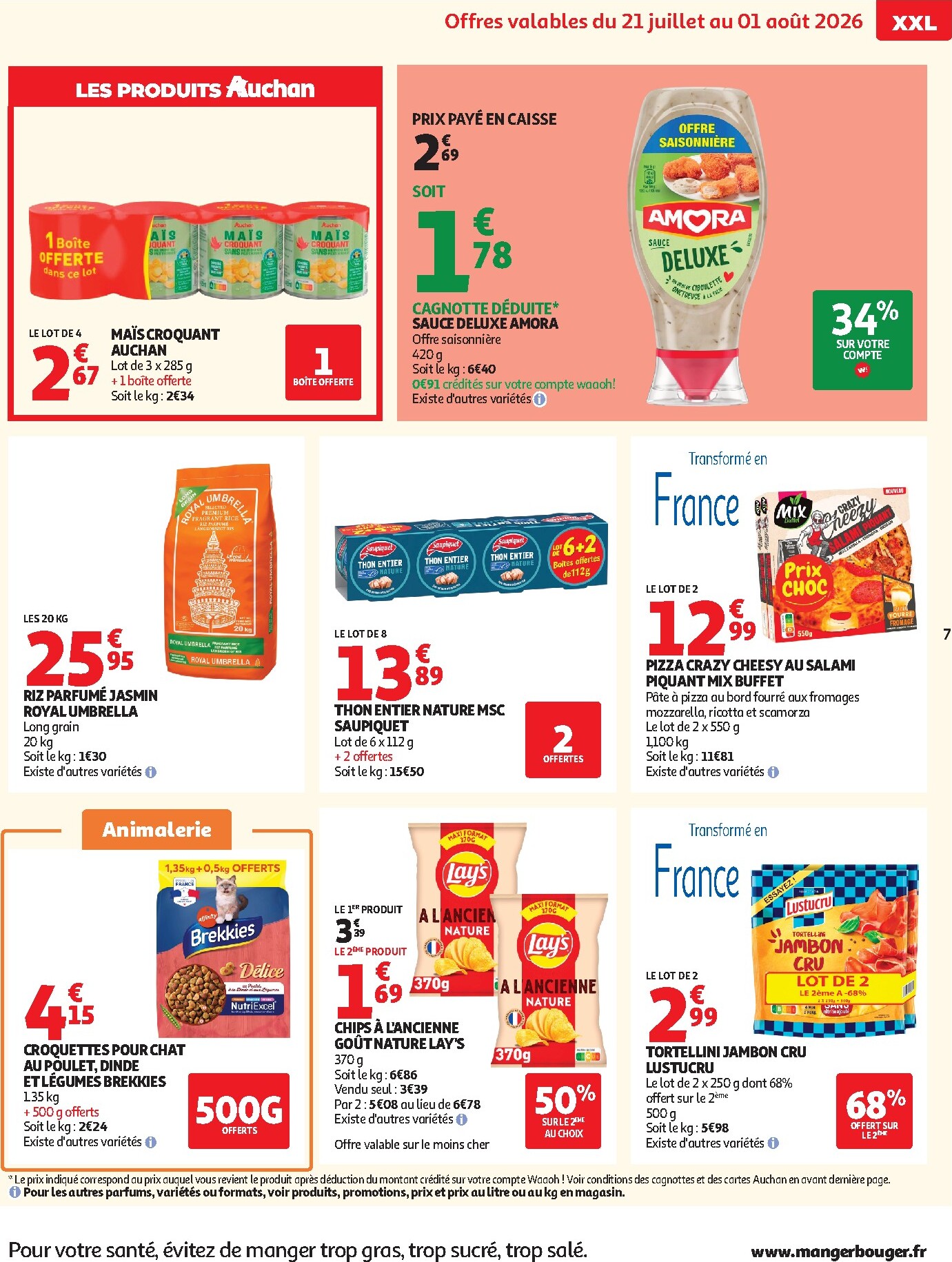 auchan - Flyer Auchan - Supermarché pour la semaine prochaine du du mardi 21/07/2026 au du samedi 25/07/2026 - page: 7