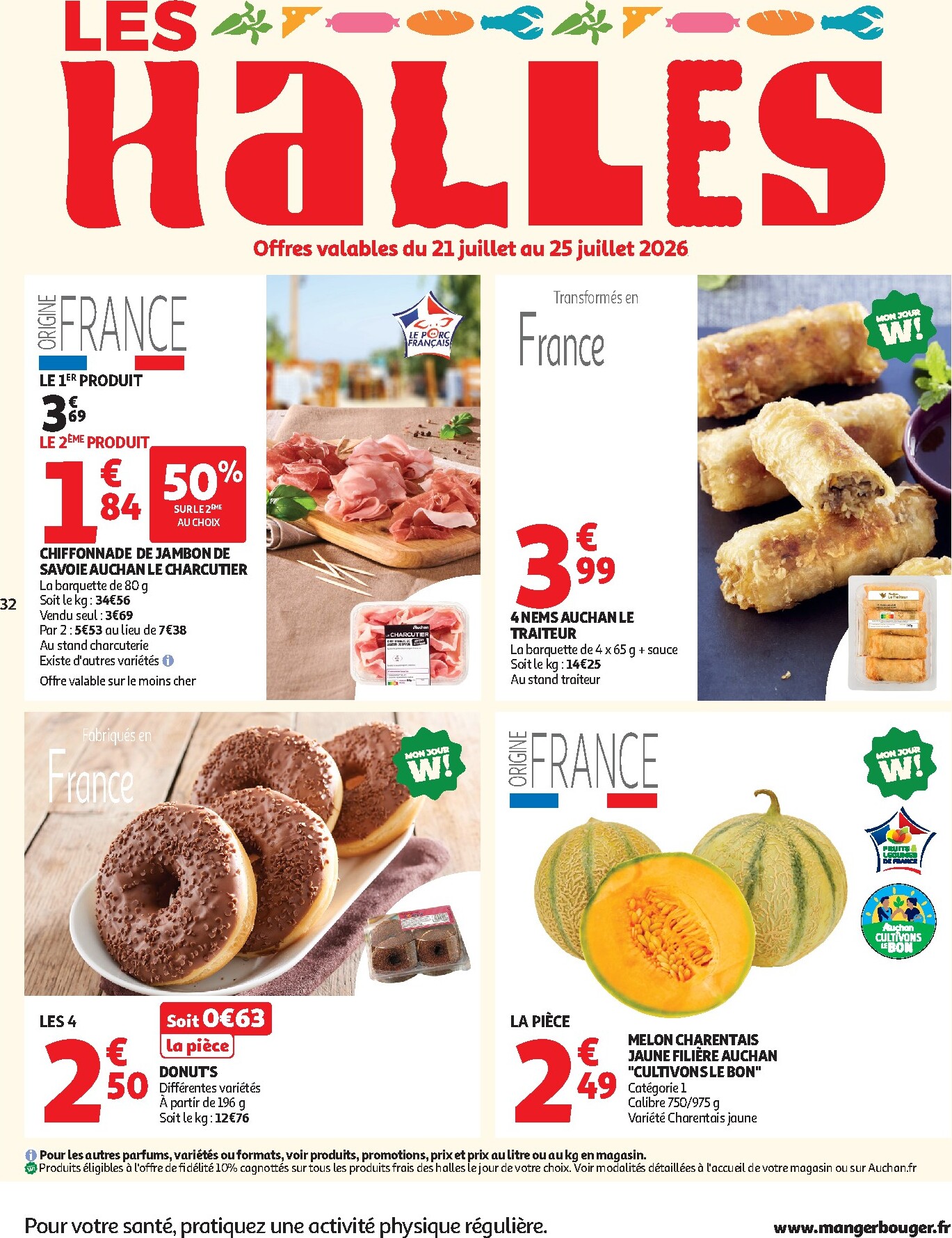 auchan - Flyer Auchan pour la semaine prochaine du du mardi 21/07/2026 au du dimanche 02/08/2026 - page: 32