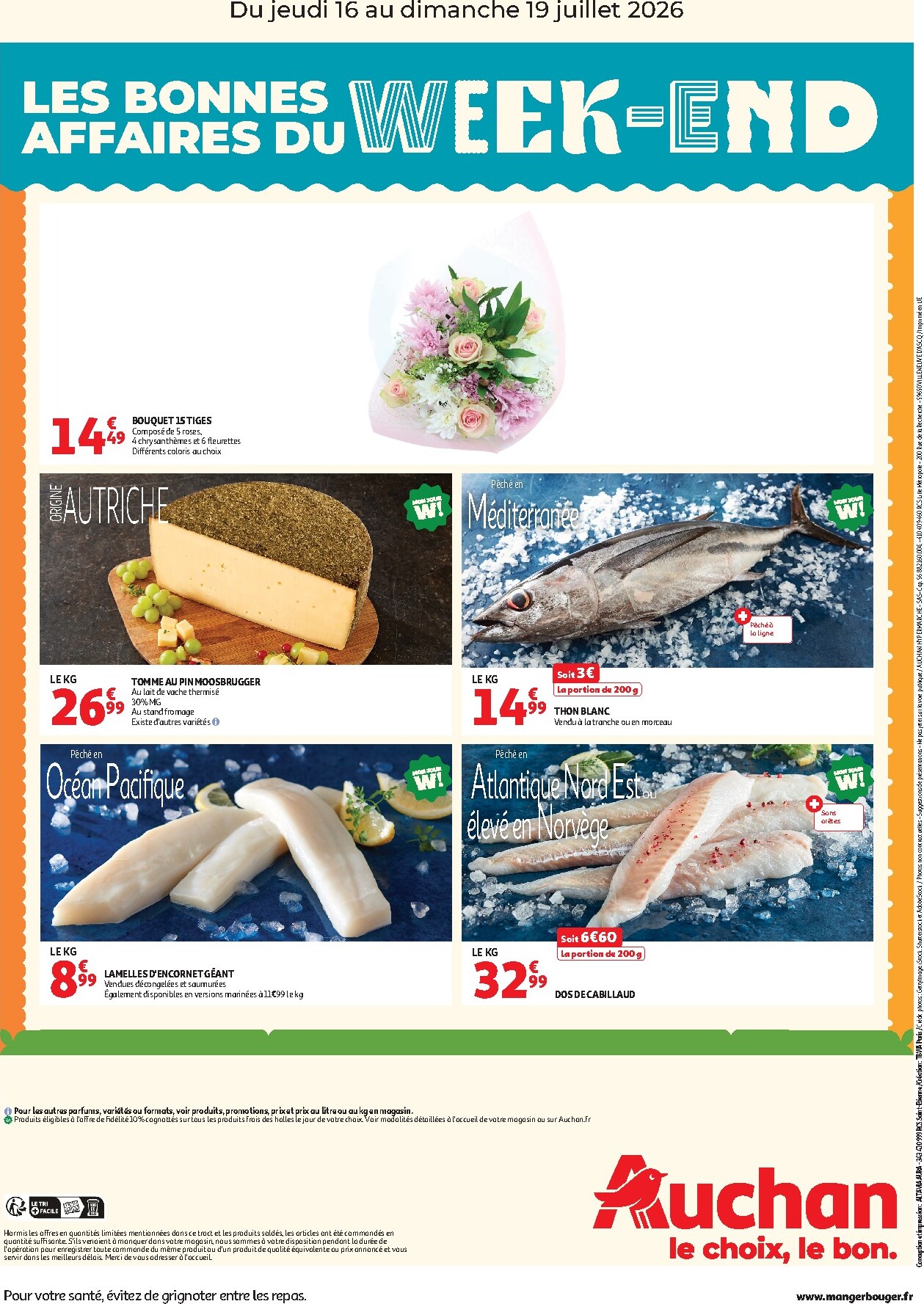 auchan - Current Auchan - Les bons plans du week-end dans votre hyper ! - Hypermarché leaflet valid from de jeudi 16/07/2026 to du dimanche 19/07/2026 - page: 2