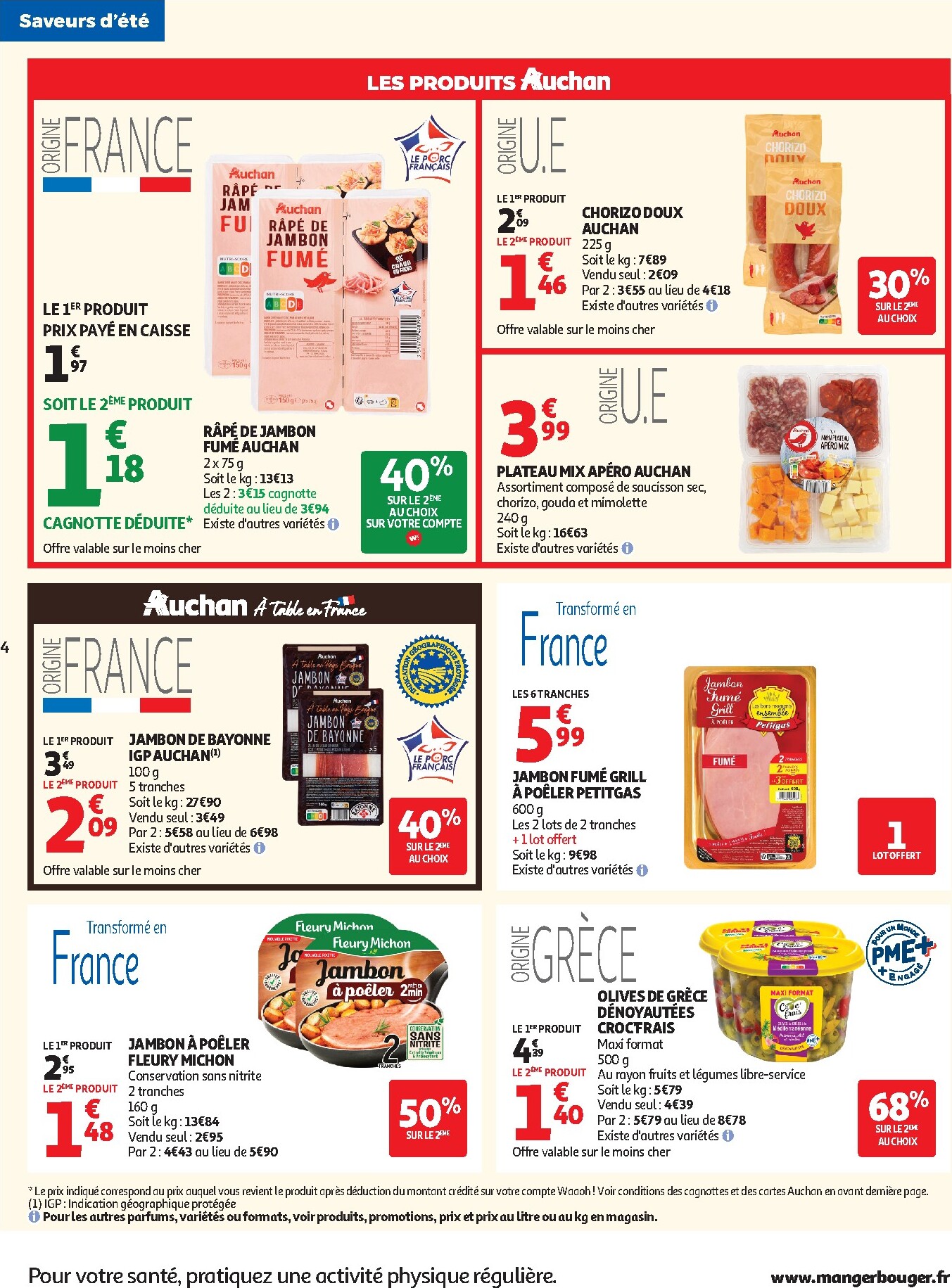 auchan - Flyer Auchan - Saveurs d'été hypers pour la semaine prochaine du du mardi 28/07/2026 au du dimanche 09/08/2026 - page: 4