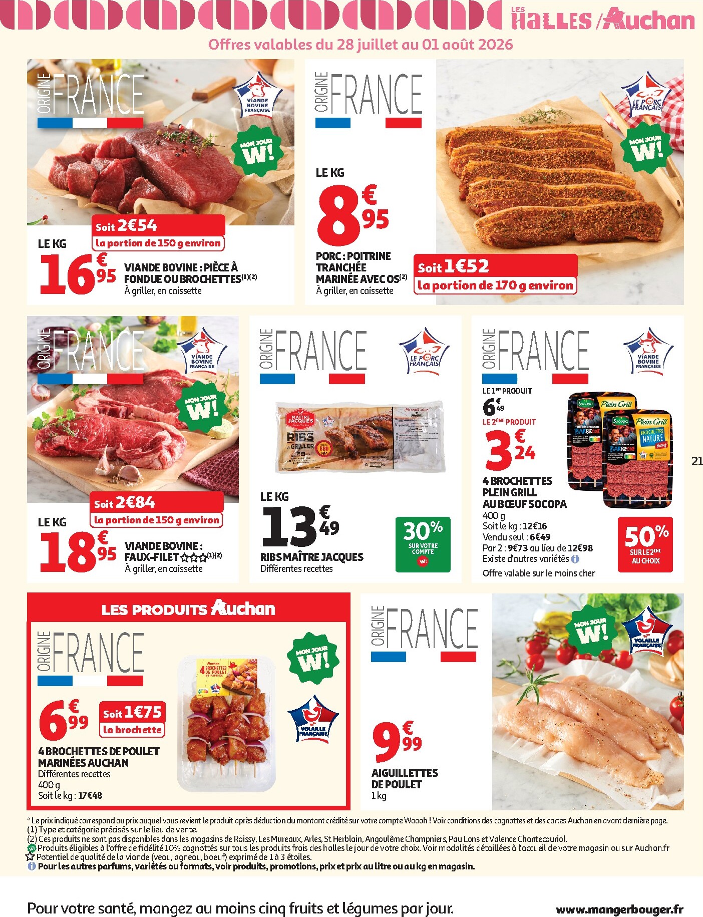auchan - Flyer Auchan - Saveurs d'été hypers pour la semaine prochaine du du mardi 28/07/2026 au du dimanche 09/08/2026 - page: 21