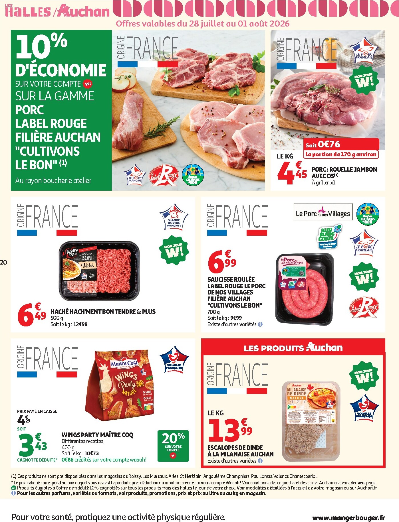 auchan - Flyer Auchan - Saveurs d'été hypers pour la semaine prochaine du du mardi 28/07/2026 au du dimanche 09/08/2026 - page: 20