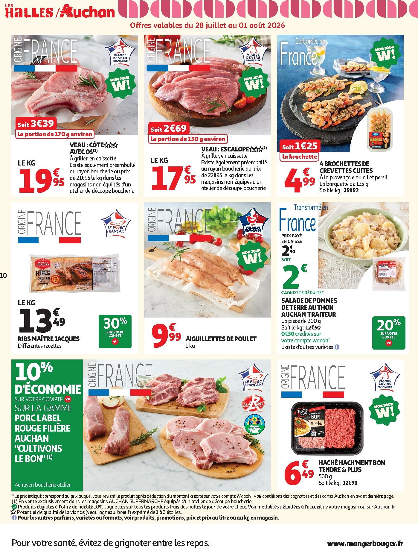 auchan - Flyer Auchan - Saveurs d'été supers pour la semaine prochaine du du mardi 28/07/2026 au du samedi 08/08/2026 - page: 10