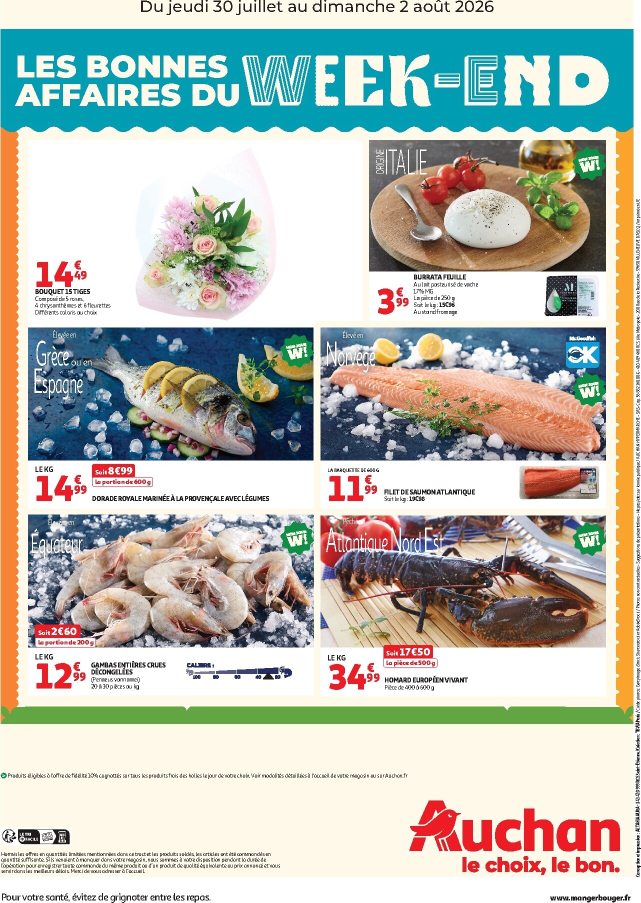 auchan - Current Auchan - Les bons plans du week end leaflet valid from de jeudi 30/07/2026 to du dimanche 02/08/2026 - page: 2
