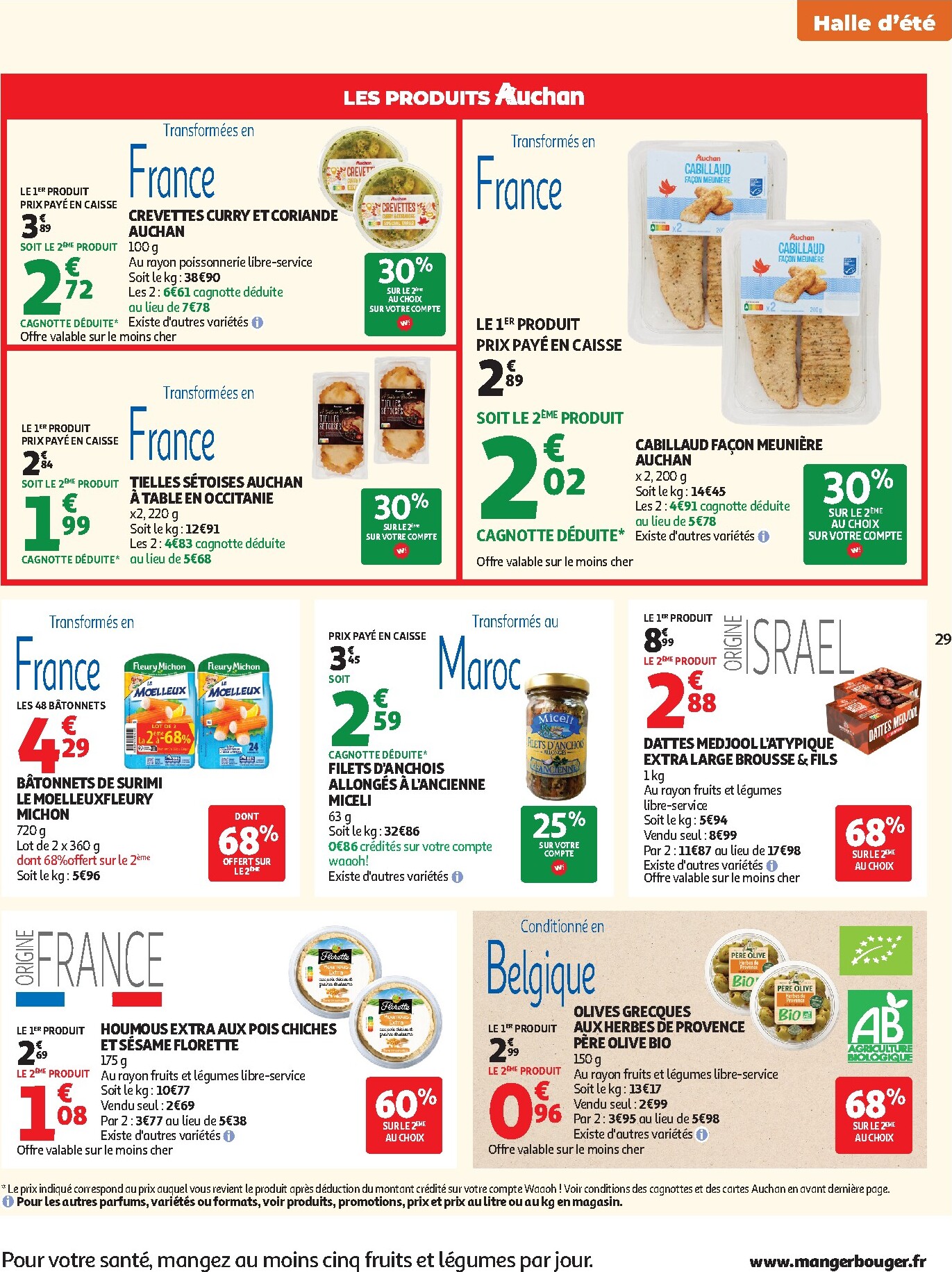 auchan - Flyer Auchan pour la semaine prochaine du du mardi 04/08/2026 au du dimanche 16/08/2026 - page: 29