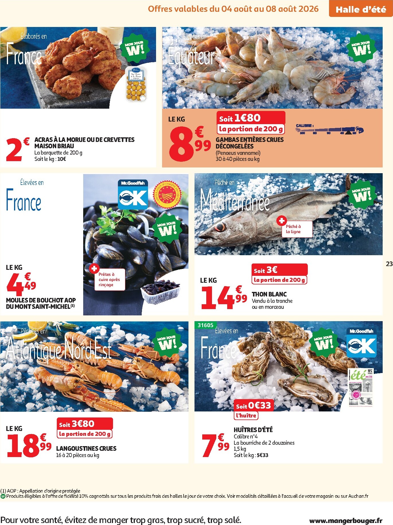 auchan - Flyer Auchan pour la semaine prochaine du du mardi 04/08/2026 au du dimanche 16/08/2026 - page: 23
