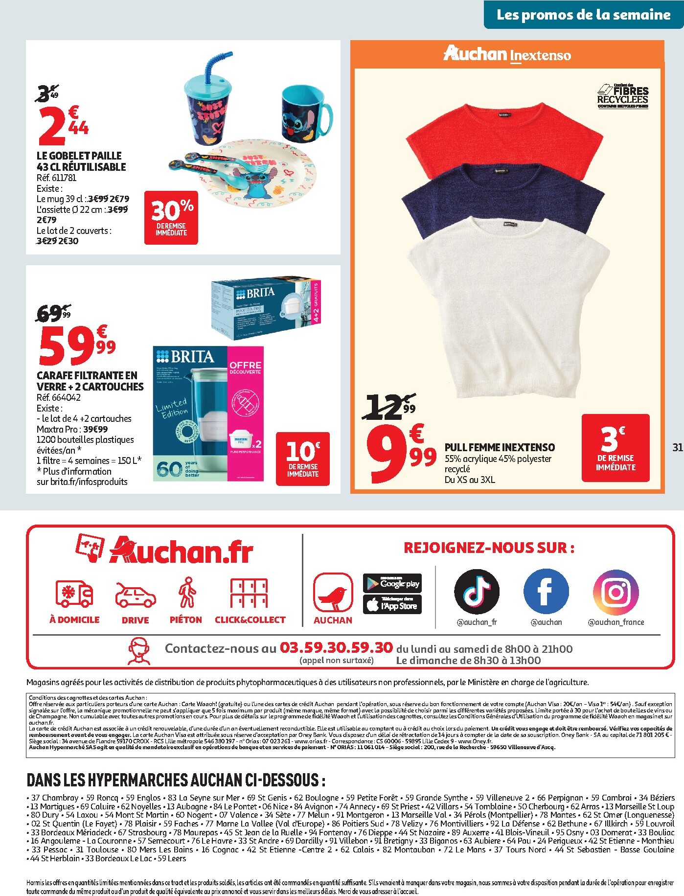 auchan - Flyer Auchan pour la semaine prochaine du du mardi 11/08/2026 au du dimanche 23/08/2026 - page: 31