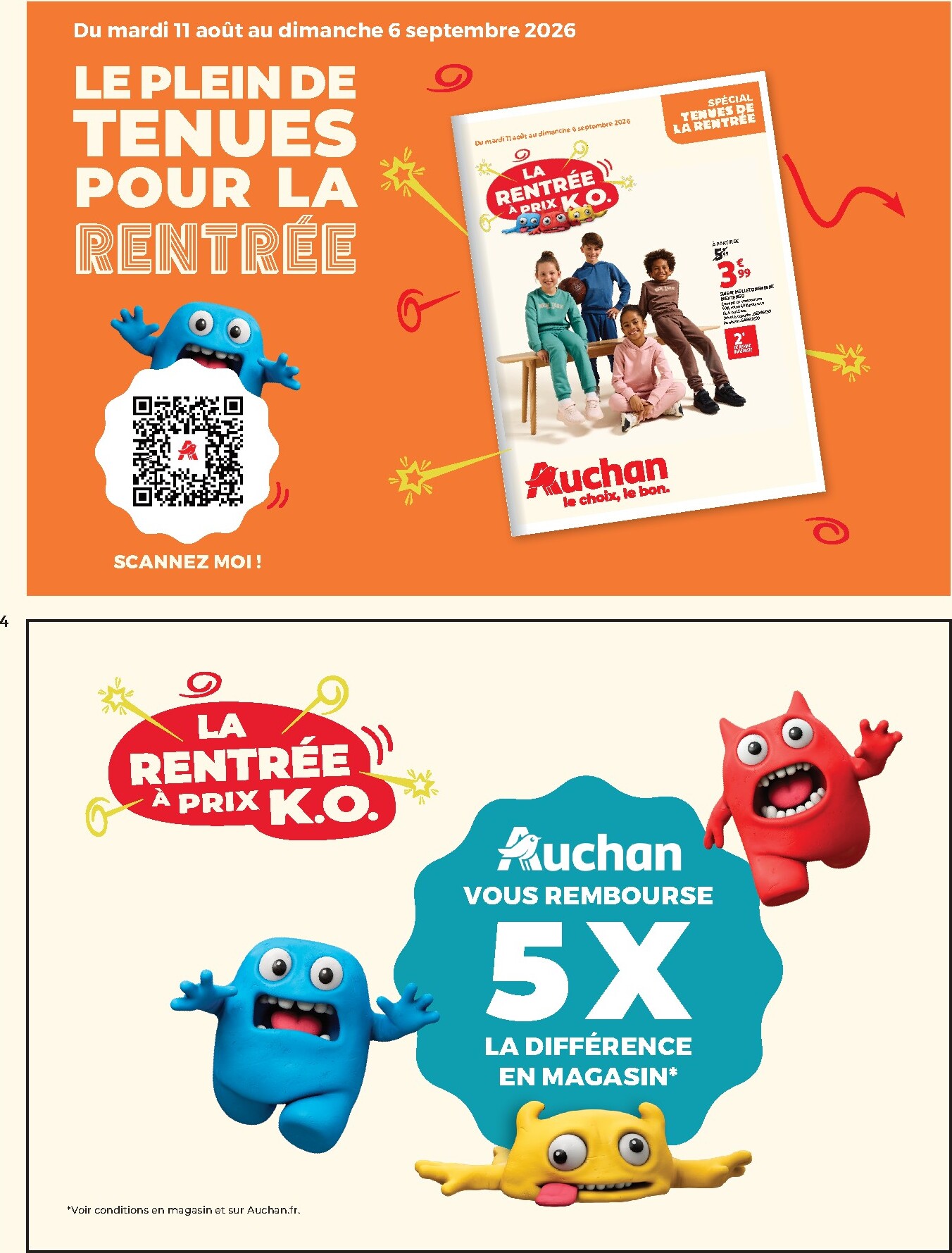 auchan - Flyer Auchan pour la semaine prochaine du du mardi 11/08/2026 au du dimanche 23/08/2026 - page: 4