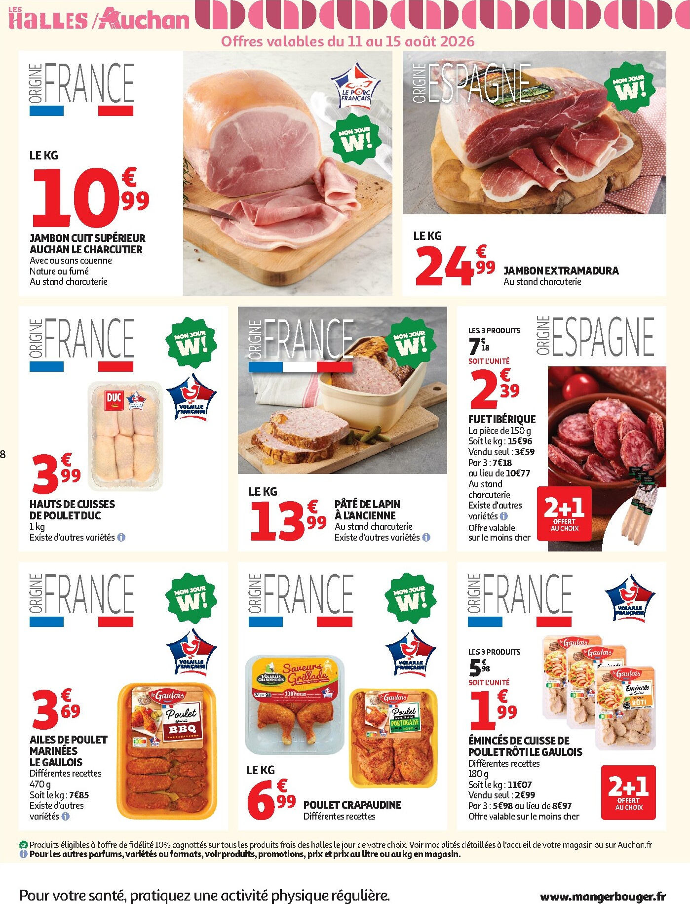 auchan - Flyer Auchan pour la semaine prochaine du du mardi 11/08/2026 au du dimanche 23/08/2026 - page: 8