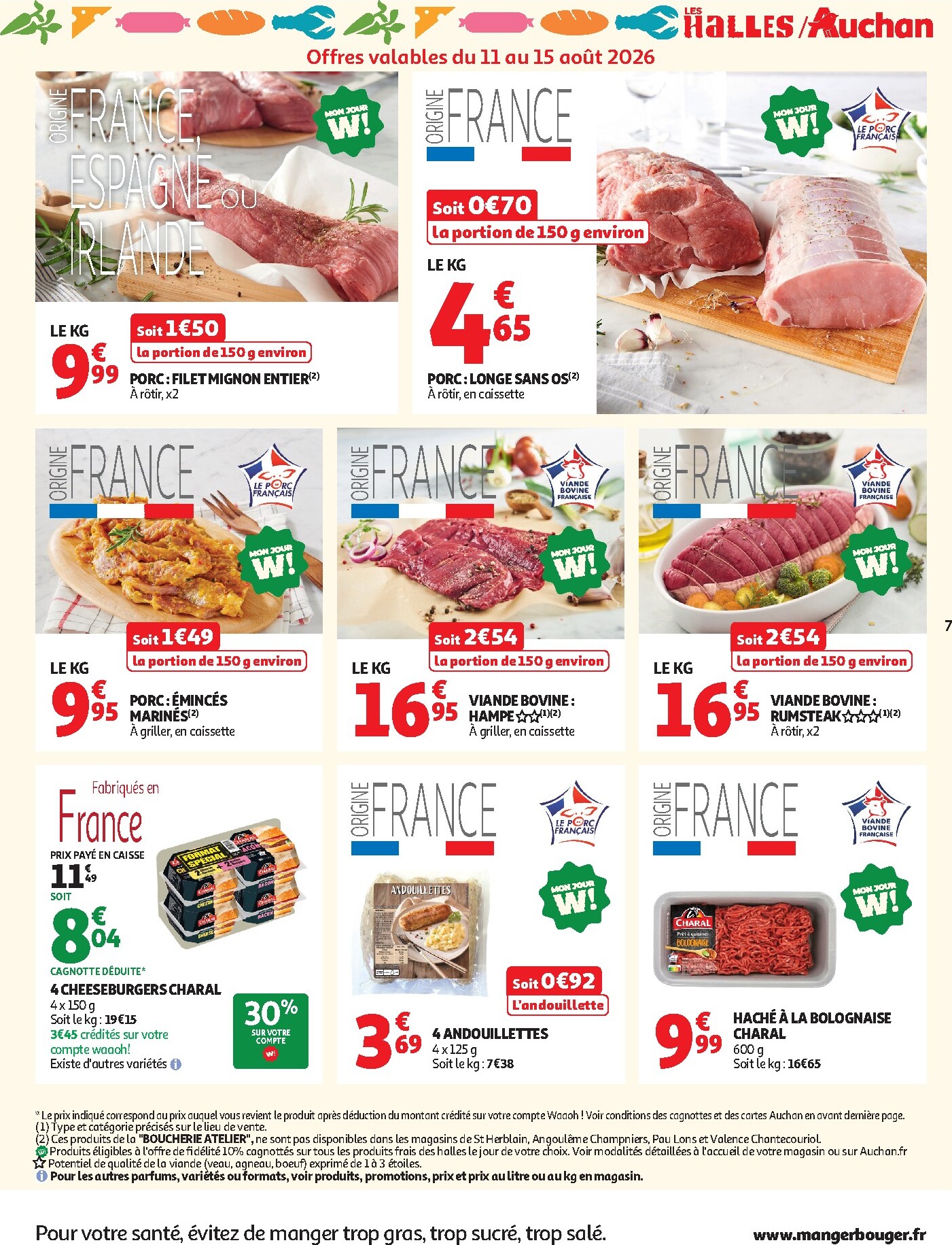 auchan - Flyer Auchan pour la semaine prochaine du du mardi 11/08/2026 au du dimanche 23/08/2026 - page: 7