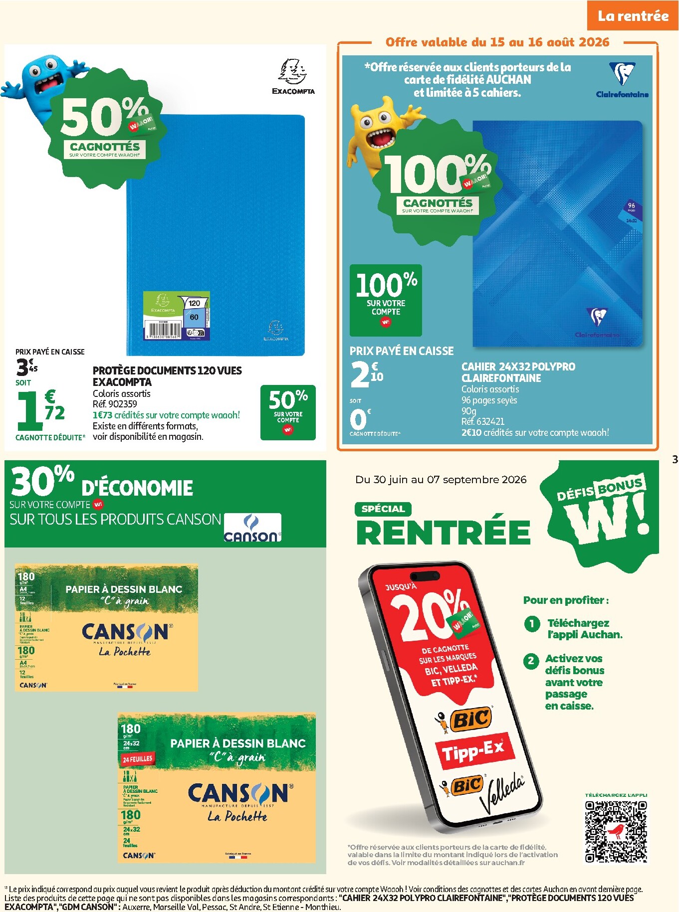 auchan - Flyer Auchan pour la semaine prochaine du du mardi 11/08/2026 au du dimanche 23/08/2026 - page: 3