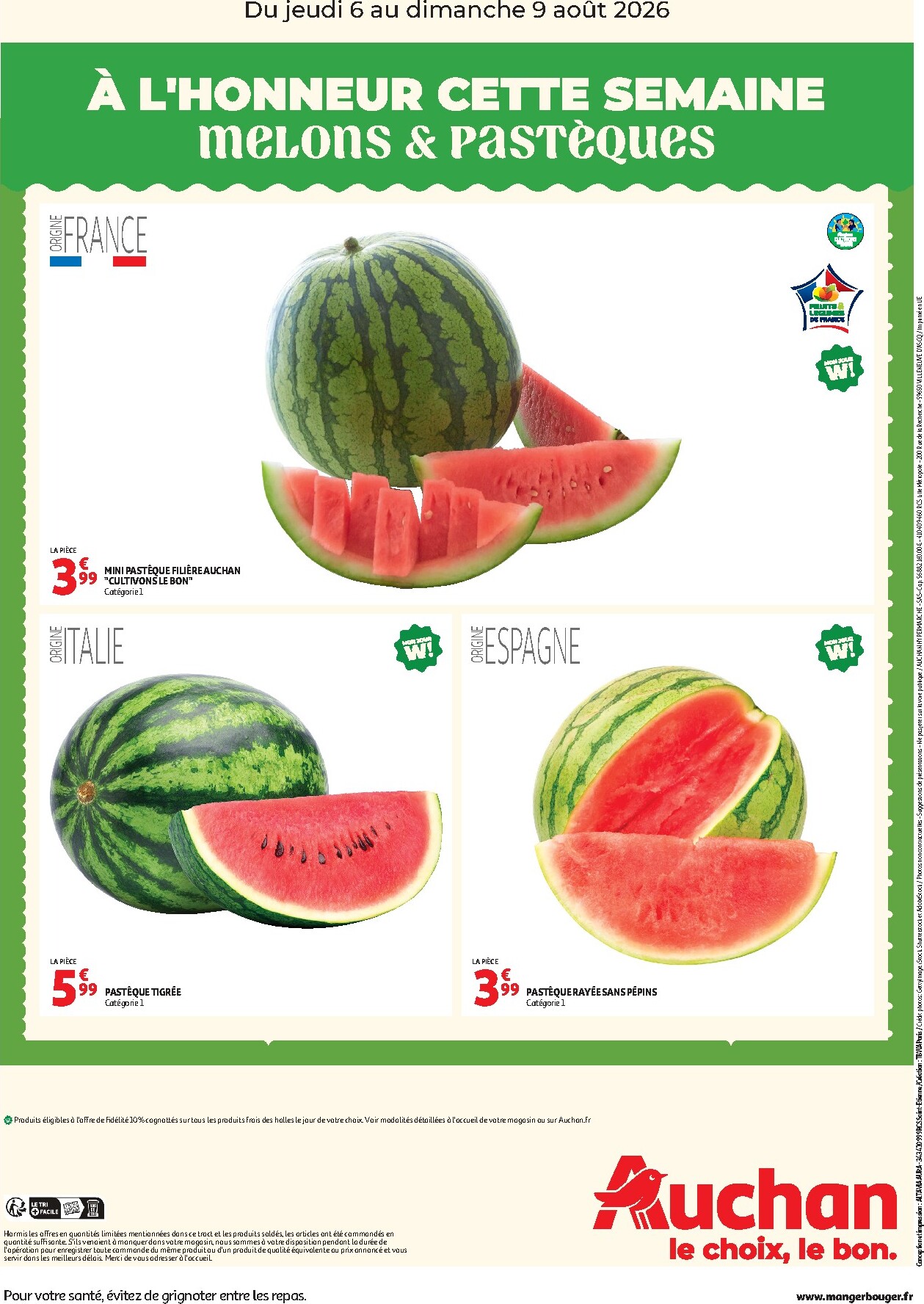 auchan - Current Auchan - À l'honneur cette semaine leaflet valid from de jeudi 06/08/2026 to du dimanche 09/08/2026 - page: 2