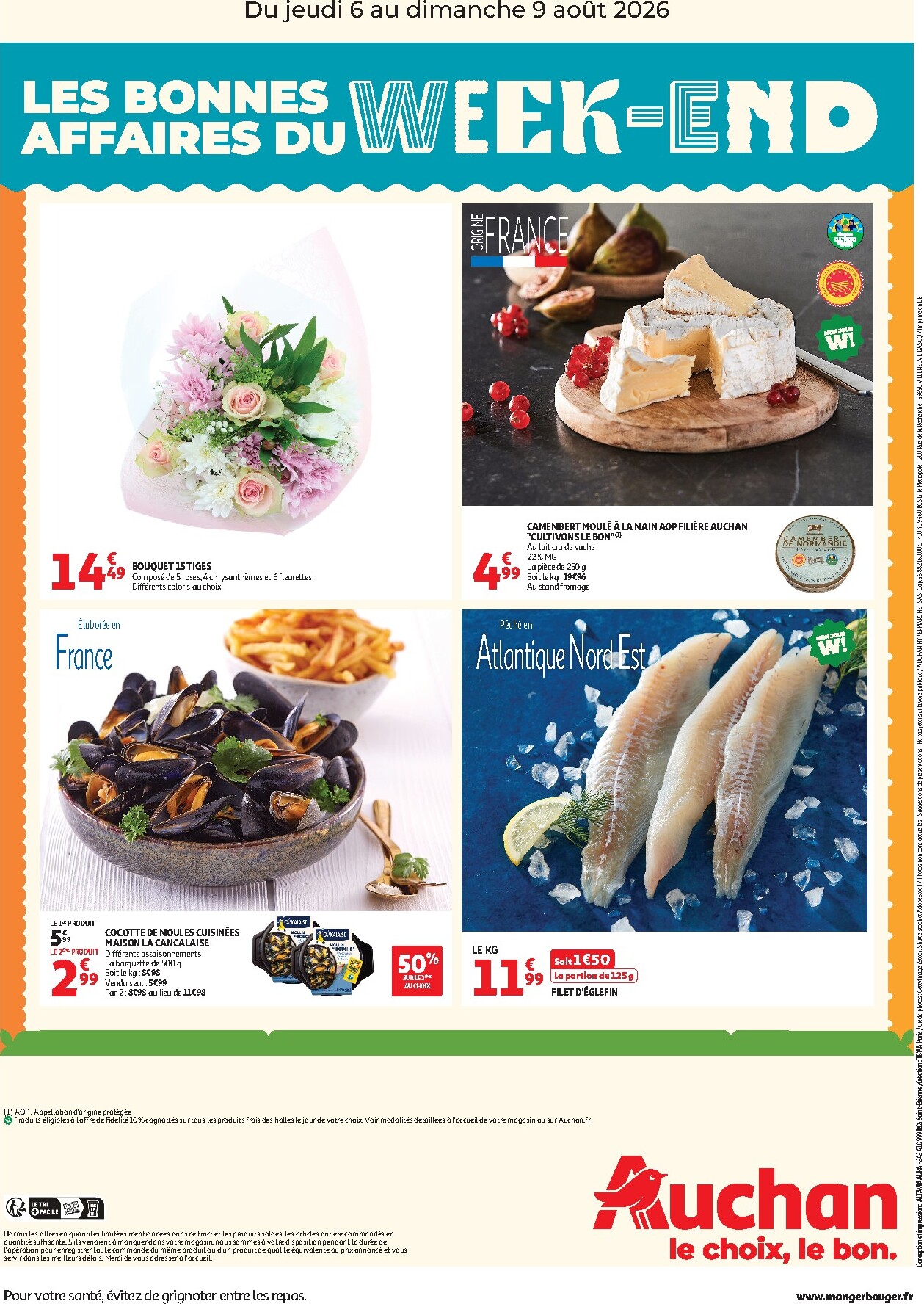 auchan - Current Auchan - Les bons plans du week end leaflet valid from de jeudi 06/08/2026 to du dimanche 09/08/2026 - page: 2