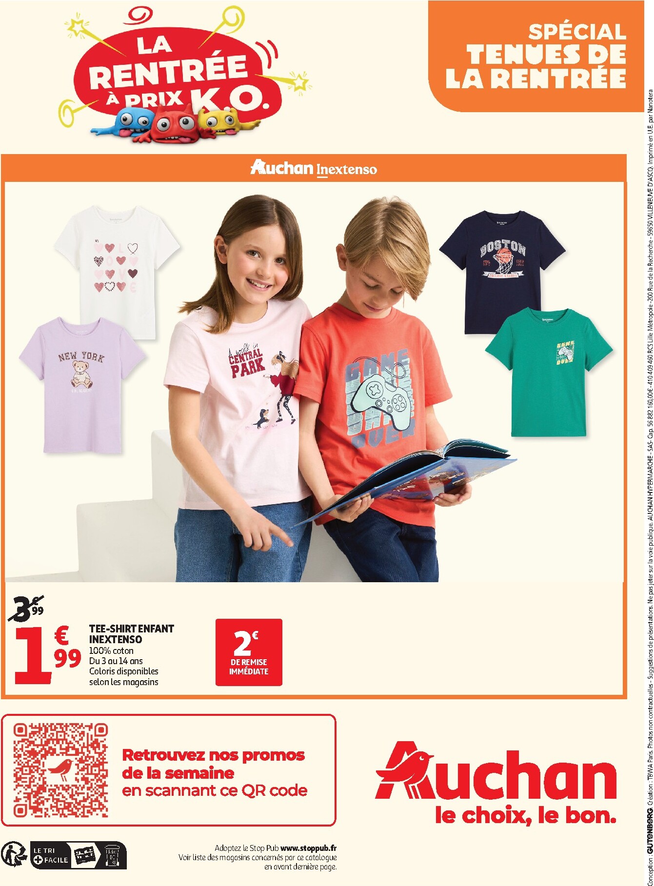 auchan - Flyer Auchan - Vêtements enfants rentrée - Hypermarché pour la semaine prochaine du du mardi 11/08/2026 au du dimanche 06/09/2026 - page: 20