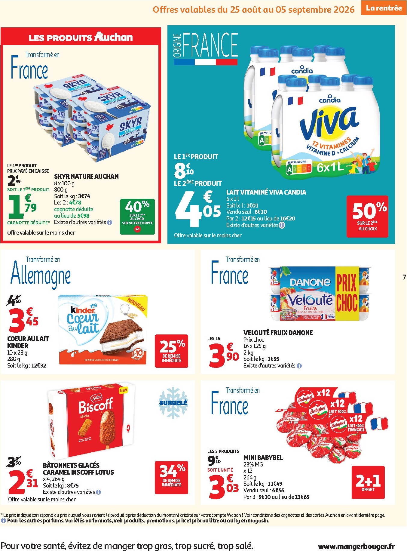 auchan - Flyer Auchan - Supermarché pour la semaine prochaine du du mardi 25/08/2026 au du samedi 29/08/2026 - page: 7